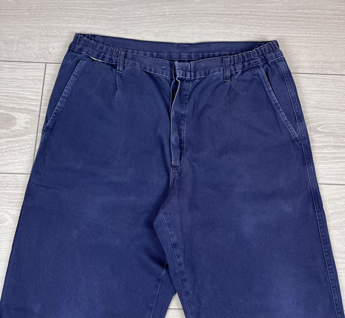 Le Laboureur Le Laboureur Vintage 80s Blue French Work Pants Size US 34 / EU 50 - 4 Thumbnail