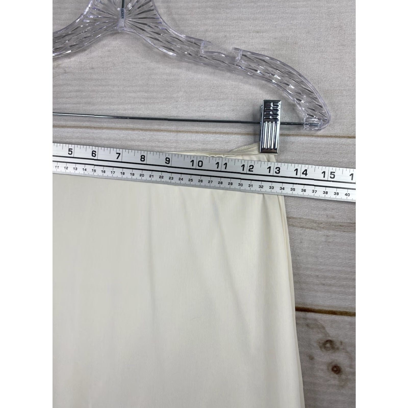 Vintage VINTAGE Lorraine Slip Shirt Ivory S Feminine Cottage Embroidered Lace Trim Long Size ONE SIZE - 3 Thumbnail
