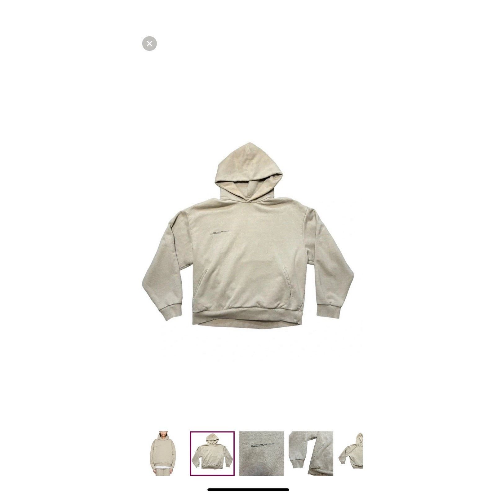 Pangaia Pangaia Heavyweight Hoodie Sand Size S Size US S / EU 44-46 / 1 - 5 Thumbnail