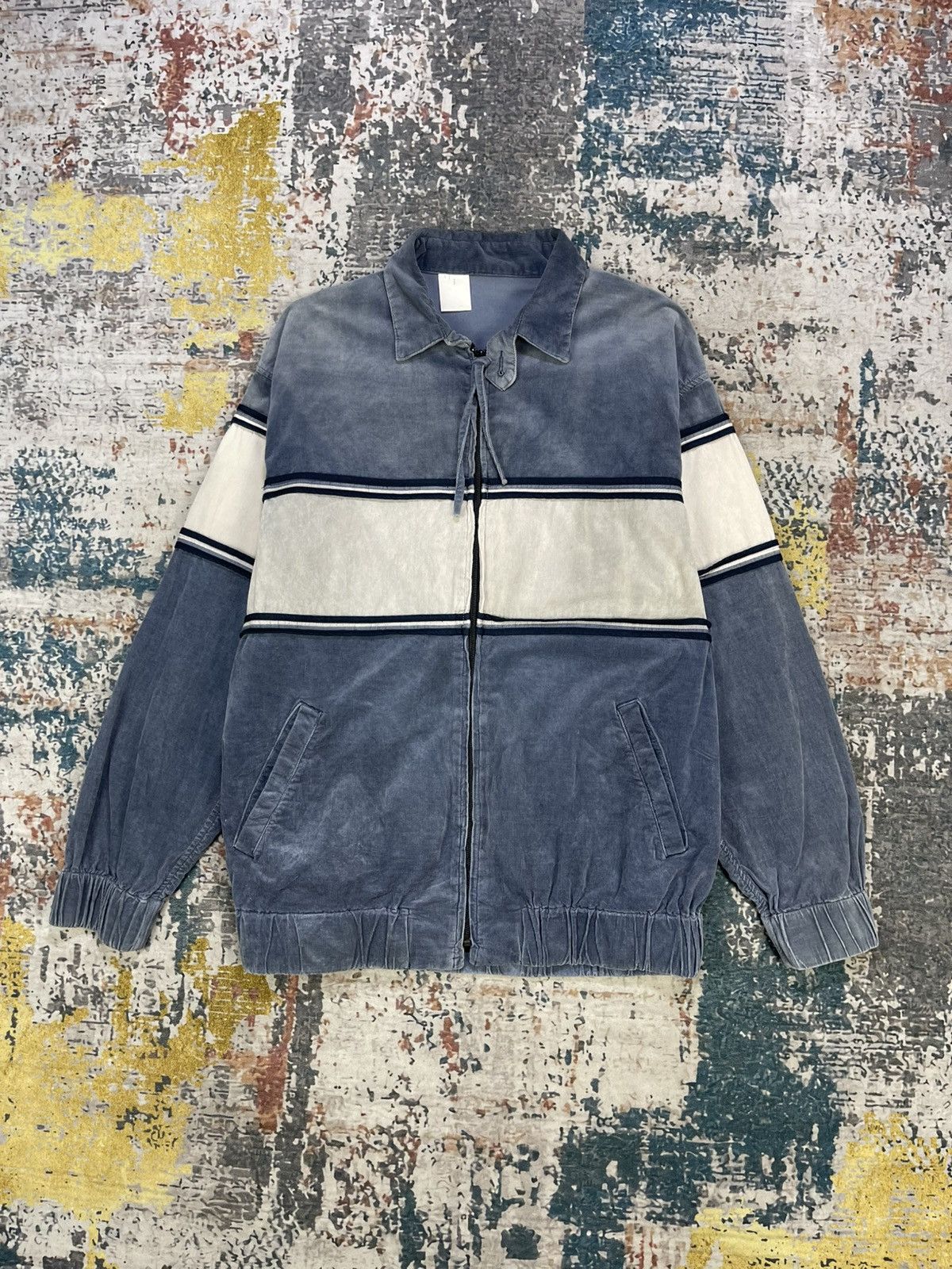 N.Hollywood Corduroy Swing Top Striped Jacket