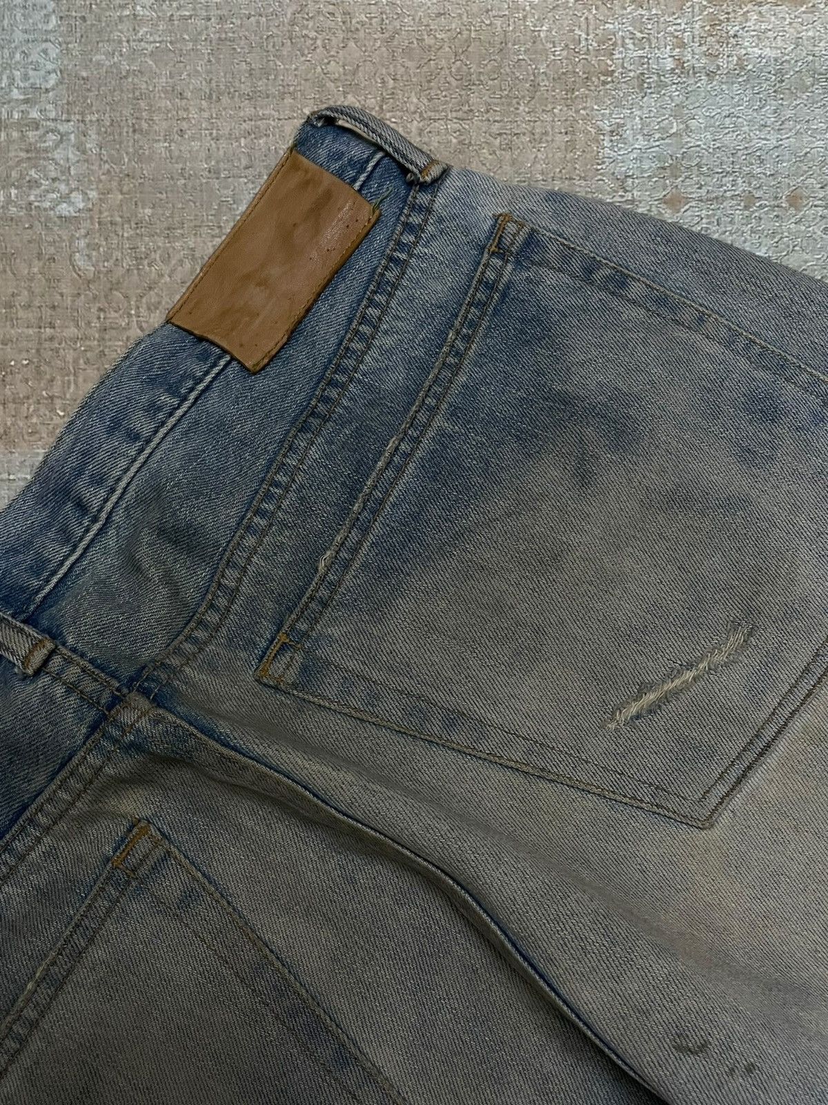 Swagger Vintage 1990s Designer Japan Swagger Mudwash Baggy Denim Size US 35 - 16 Thumbnail