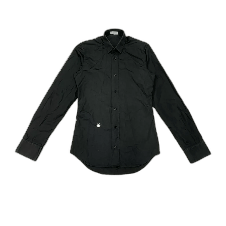 Dior Dior Black Embroidered Long Sleeve Shirt-yf Size US M / EU 48-50 / 2 - 1 Thumbnail