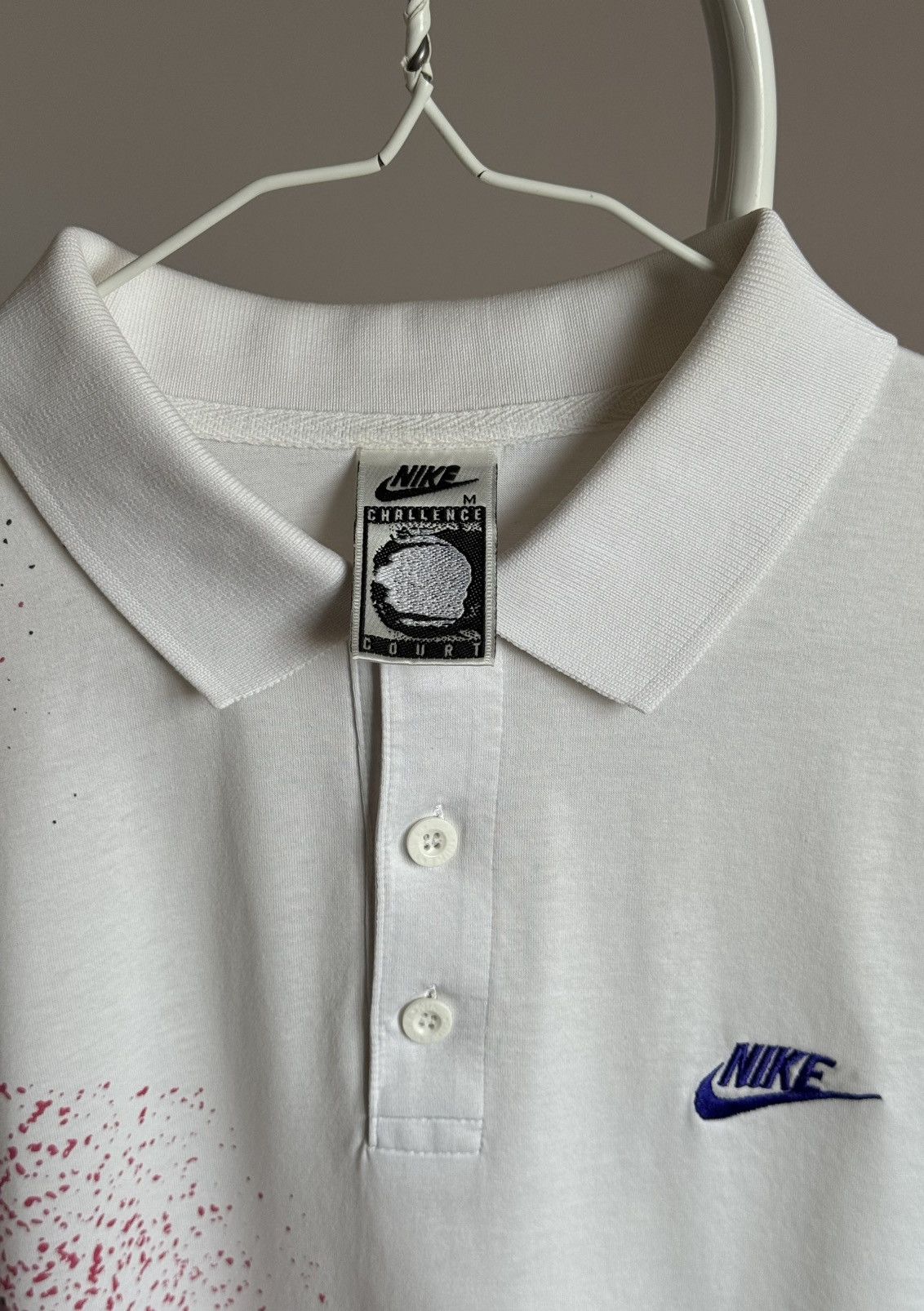Nike Nike Vintage Challenge Courte 90’s Collar T-Shirt Size US M / EU 48-50 / 2 - 4 Thumbnail