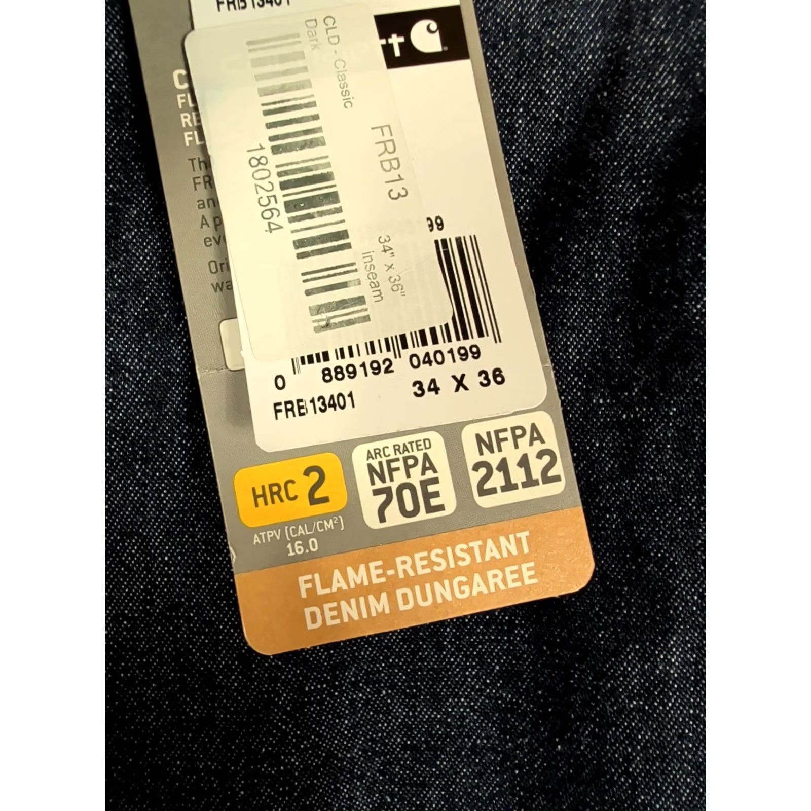 Carhartt Carhartt FR Original Fit Flame Resistant Carpenter Jeans 34x36 Jeans Blue Workwear Mens NWT Regular Denim 5-Pocket Flame Resistant Carhartt Jeans Size US 34 / EU 50 - 6 Thumbnail