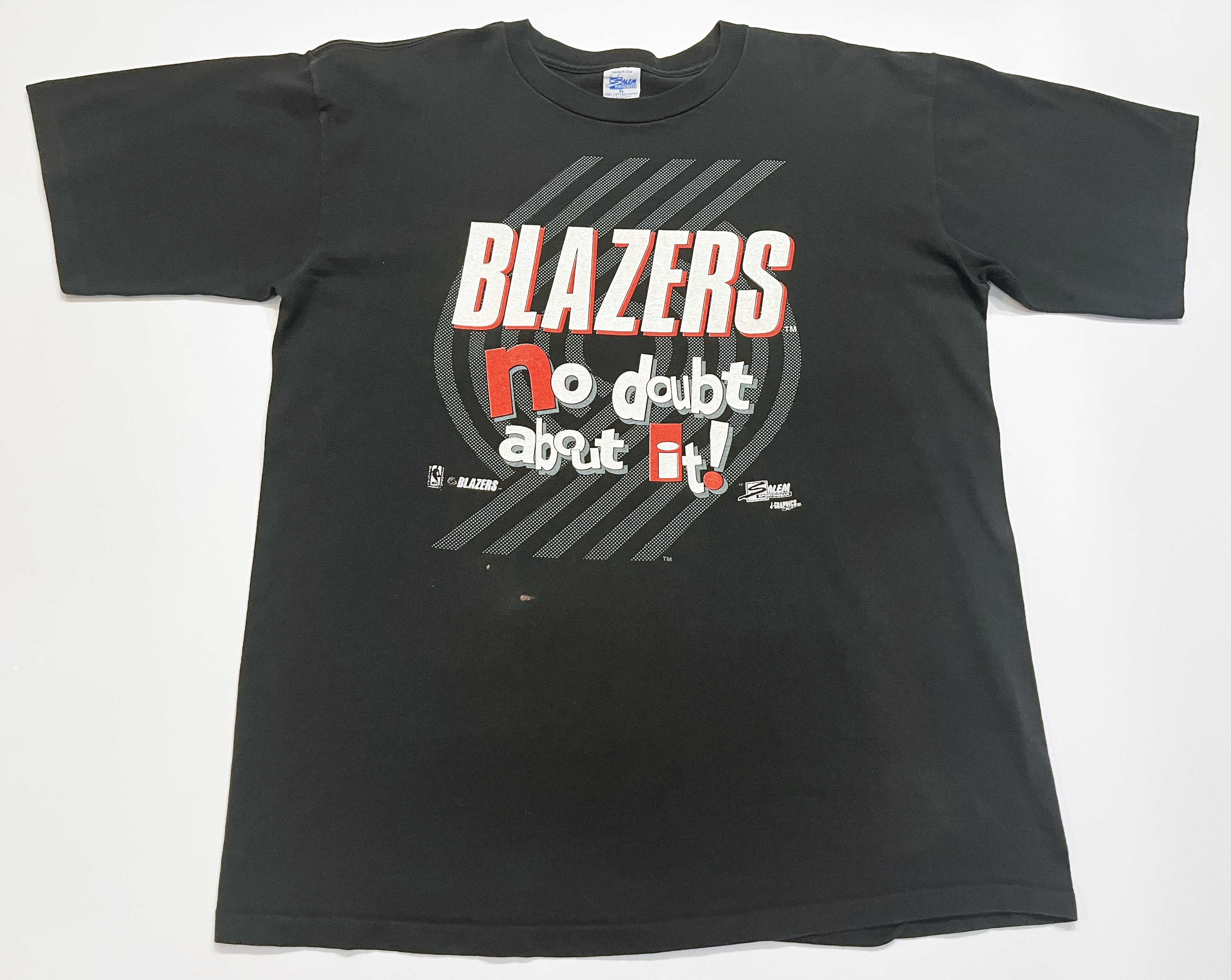 Salem Sportswear Vintage Salem NBA Portland Trail Blazers Basketball T-Shirt Size US XL / EU 56 / 4 - 1 Thumbnail