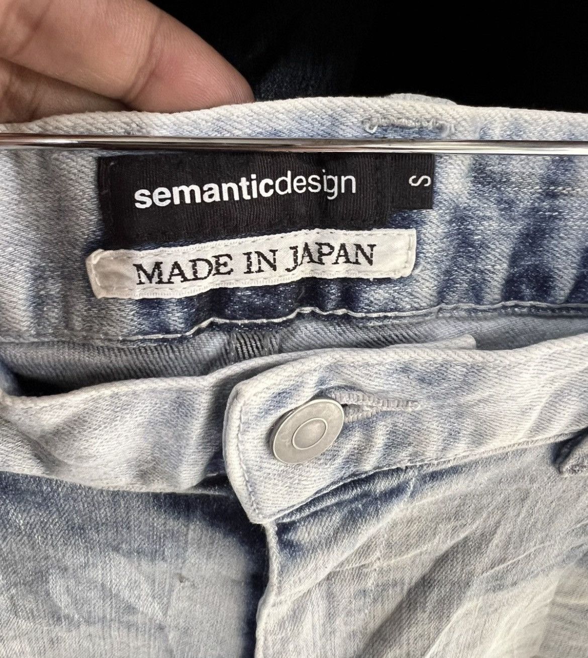 semanticdesign 🔥Semantic Design Stretch Distressed Denim Size US 29 - 16 Thumbnail