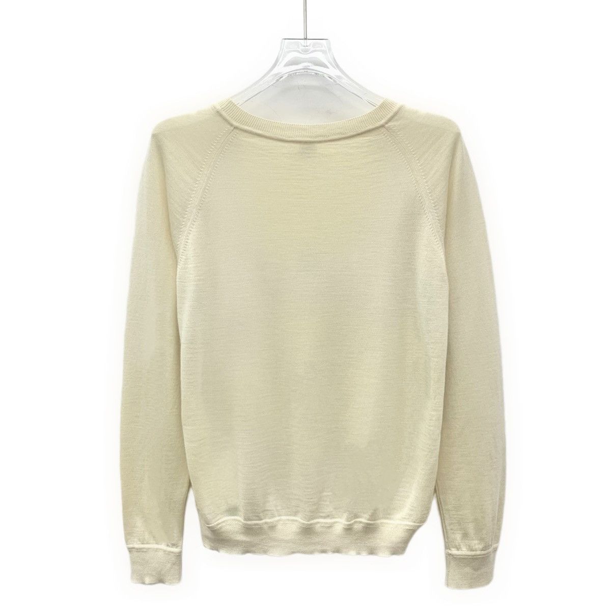Hermes Hermes Beige Silk Cashmere Long Sleeve Knitwear K26WX Size XS / US 0-2 / IT 36-38 - 2 Thumbnail