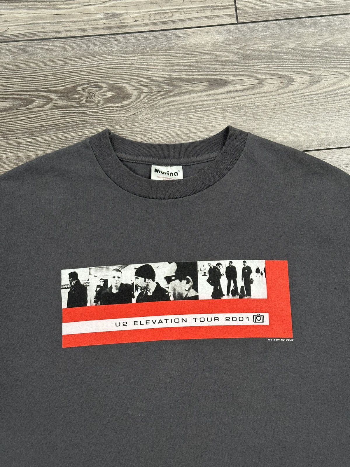 Band Tees Vintage Y2K U2 Elevation Tour Band T Shirt Size US M / EU 48-50 / 2 - 3 Thumbnail