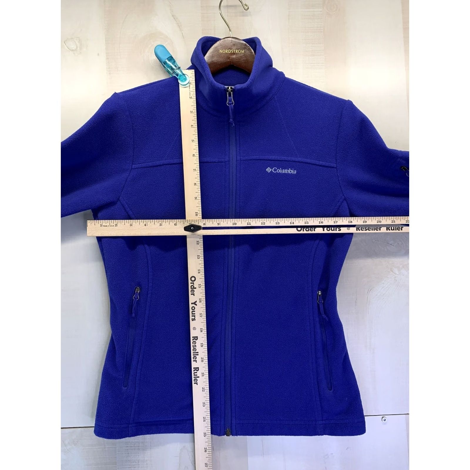 Vintage Columbia Women’s Jacket Fleece Blue Full Zip Pocket-3741 Size S Regular Slim? (Keep exact? Structure) Size S / US 4 / IT 40 - 3 Thumbnail