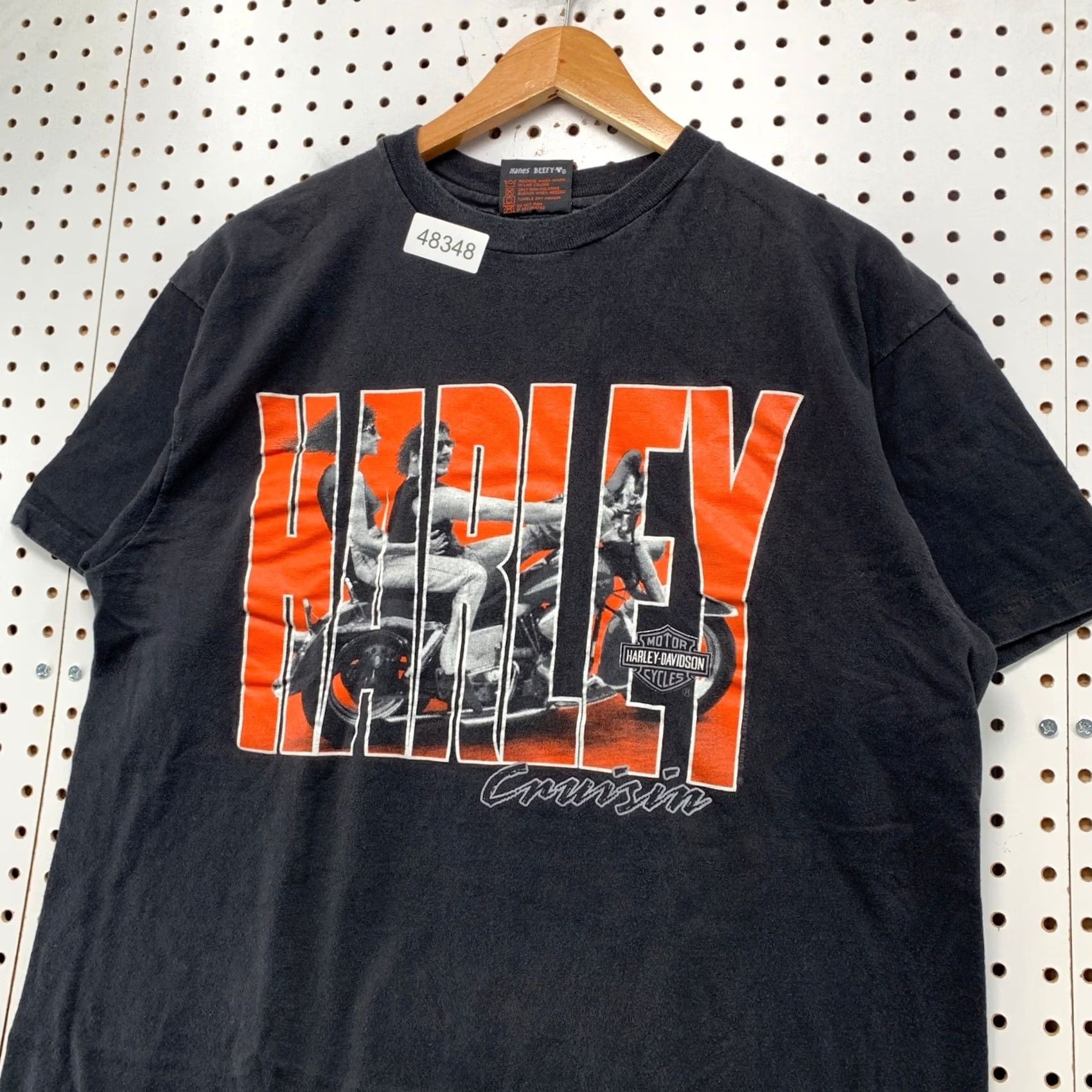 Harley Davidson VINTAGE Harley-Davidson T Shirt Men XL Black Cruisin 90s Tempe Arizona USA Mens Size US XL / EU 56 / 4 - 7 Thumbnail