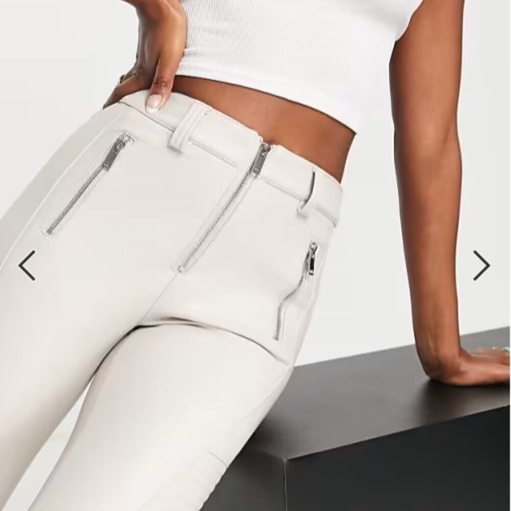Topshop TopShop Faux Leather Skinny Pants/Leggings Size 4 Size 23" - 7 Thumbnail