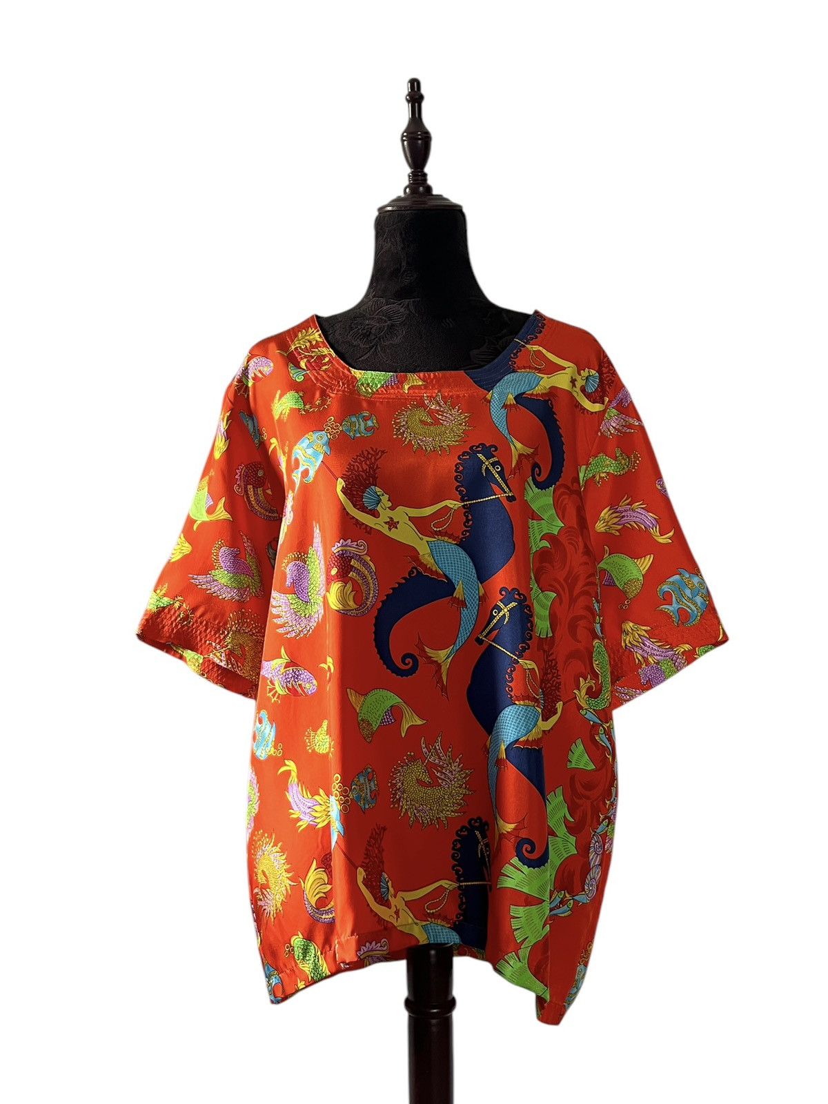 Versace × Vintage Vintage Gianni Versace Versatile Couture Silk Tops Size L / US 10 / IT 46 - 14 Thumbnail