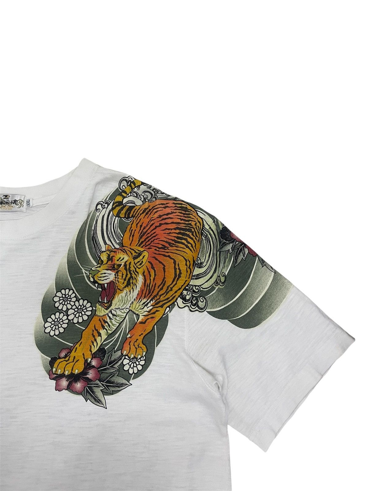 Karakuri Tamashii Y2K Karakuri Tamashii Dragon VS Tiger Overprint Sukajan Tee Size US L / EU 52-54 / 3 - 6 Thumbnail