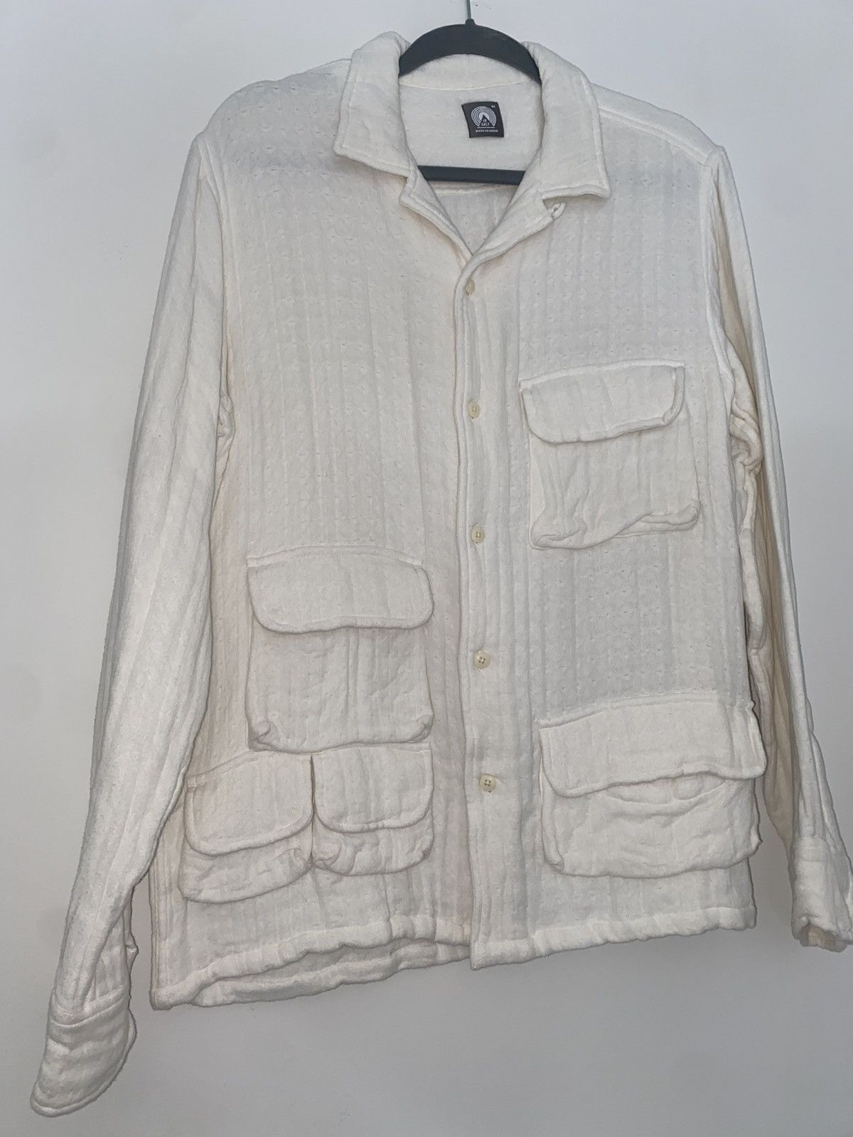 18 East 18East LS WINHALL UTILITY SHIRT - WHITE TRIPLE GAUZE Size US M / EU 48-50 / 2 - 3 Thumbnail