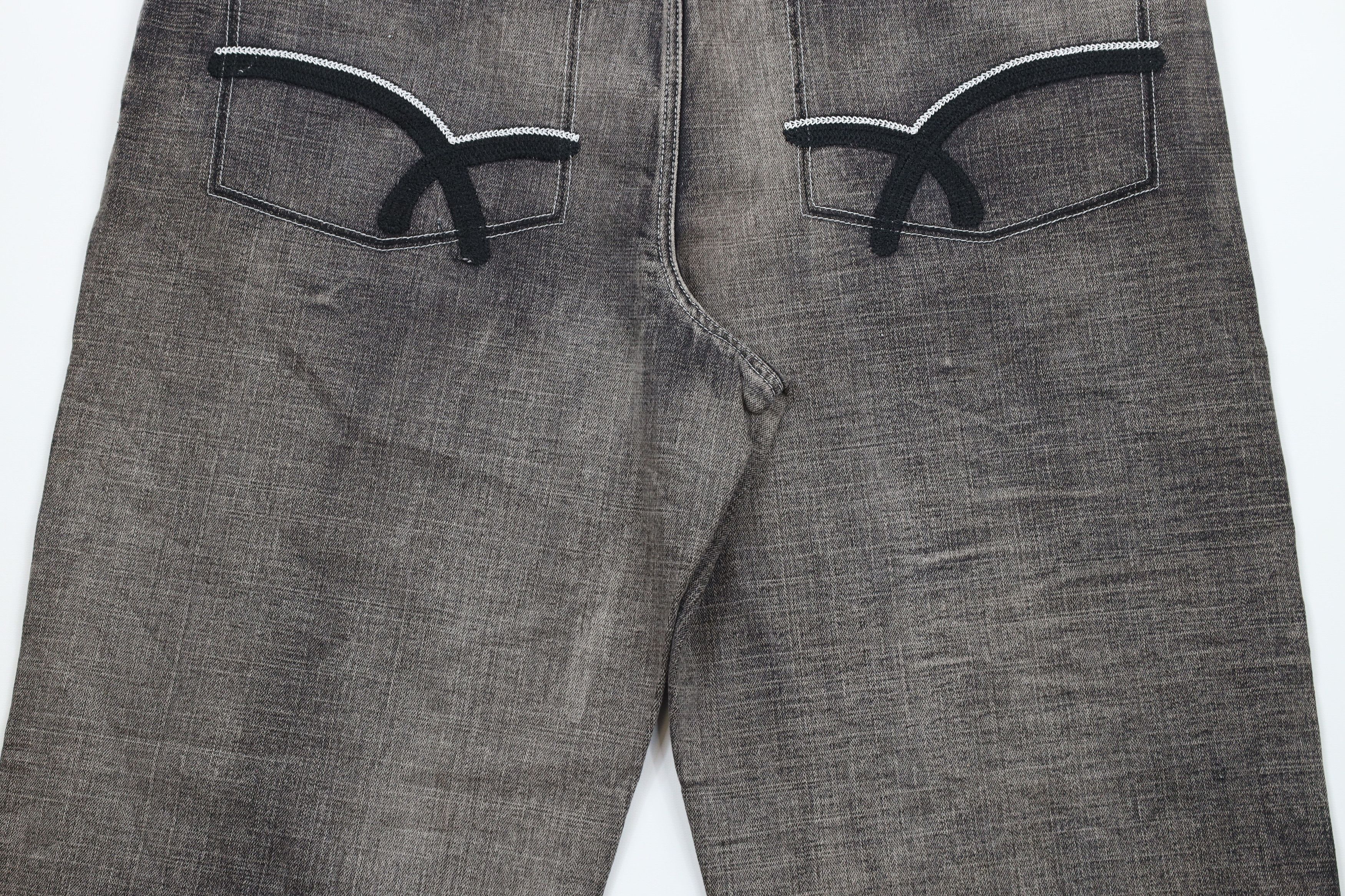 Vintage Vintage Y2K Streetwear Tie Cuff Capris Denim Jeans Shorts Size US 42 / EU 58 - 9 Thumbnail
