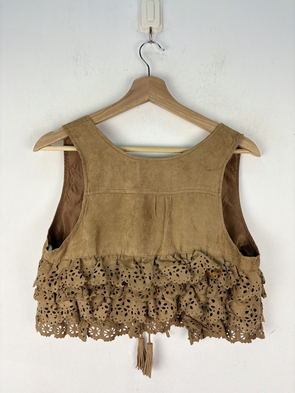Japanese Brand Rare!! Vintage Begum Velvet Vest Jacket Shag Shaggy Size S / US 4 / IT 40 - 7 Thumbnail