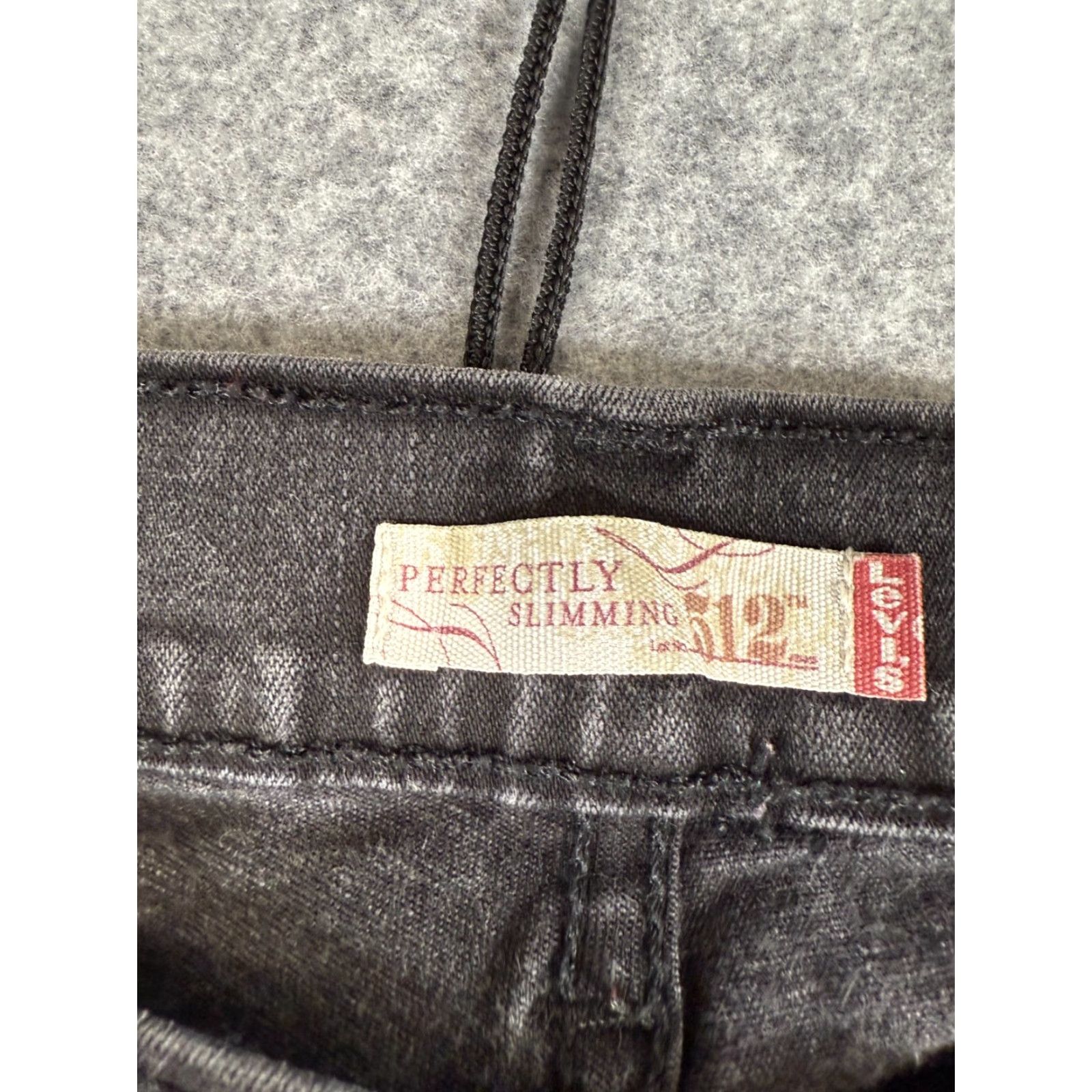 Levi's Levi’s 512 Jeans Womens 34X32 Black Denim Bootcut Slimming 5-Pocket Regular Size 24" / US 00 / IT 34 - 5 Thumbnail