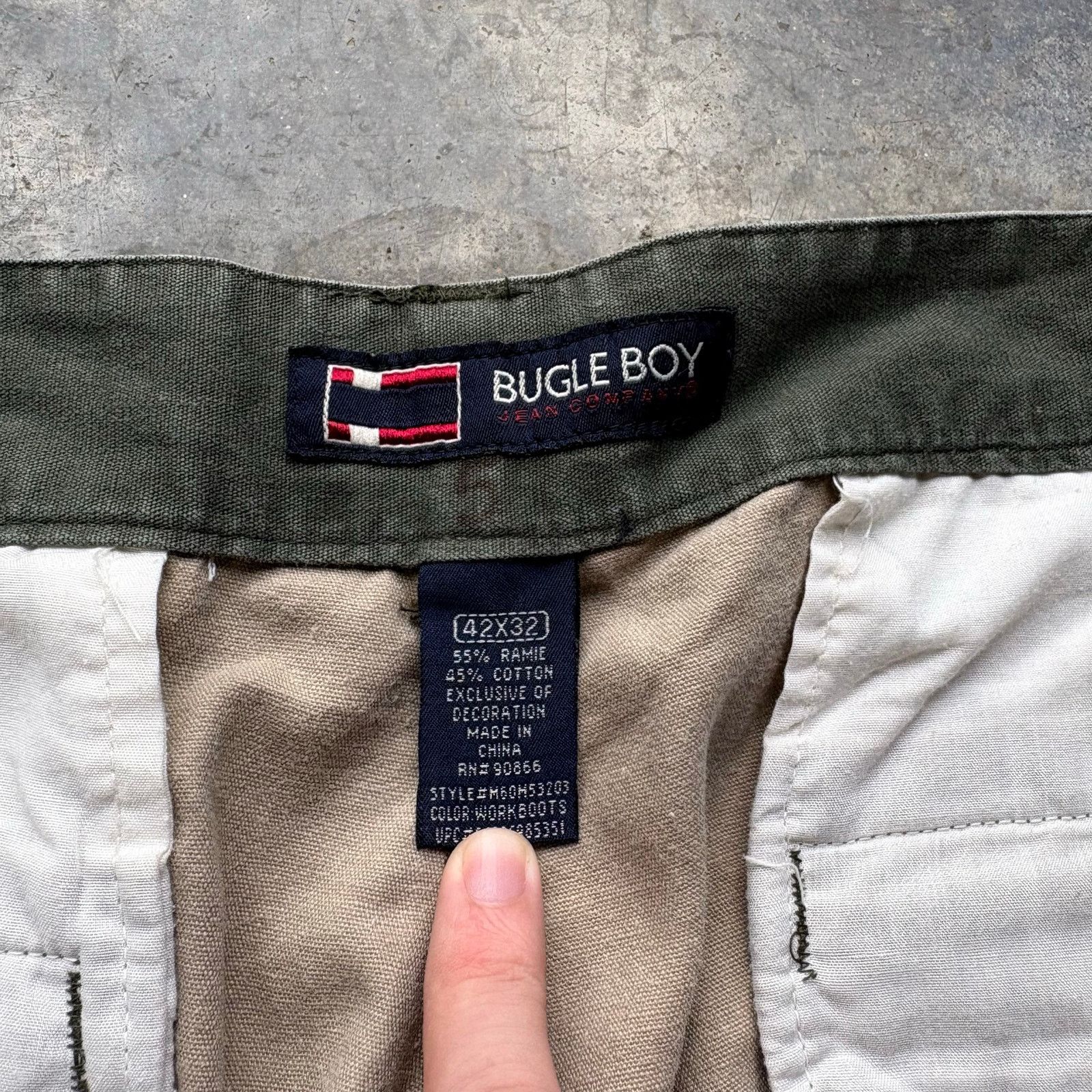 Bugle Boy Crazy Vintage Bugle Boy Military Style Baggy Trousers Size US 42 / EU 58 - 7 Thumbnail