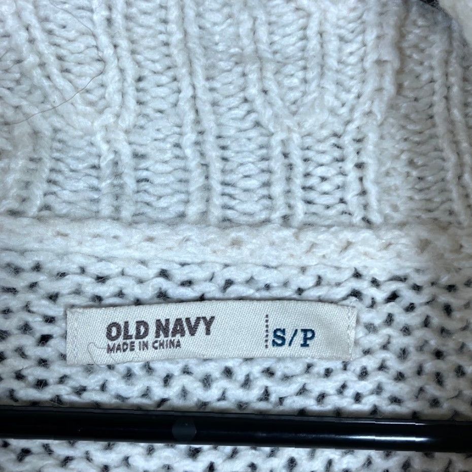Old Navy Old Navy Sweater Women Cream Aztec Open Front Knit Short Sleeve Wool Blend S Cardigan Size S / US 4 / IT 40 - 6 Thumbnail