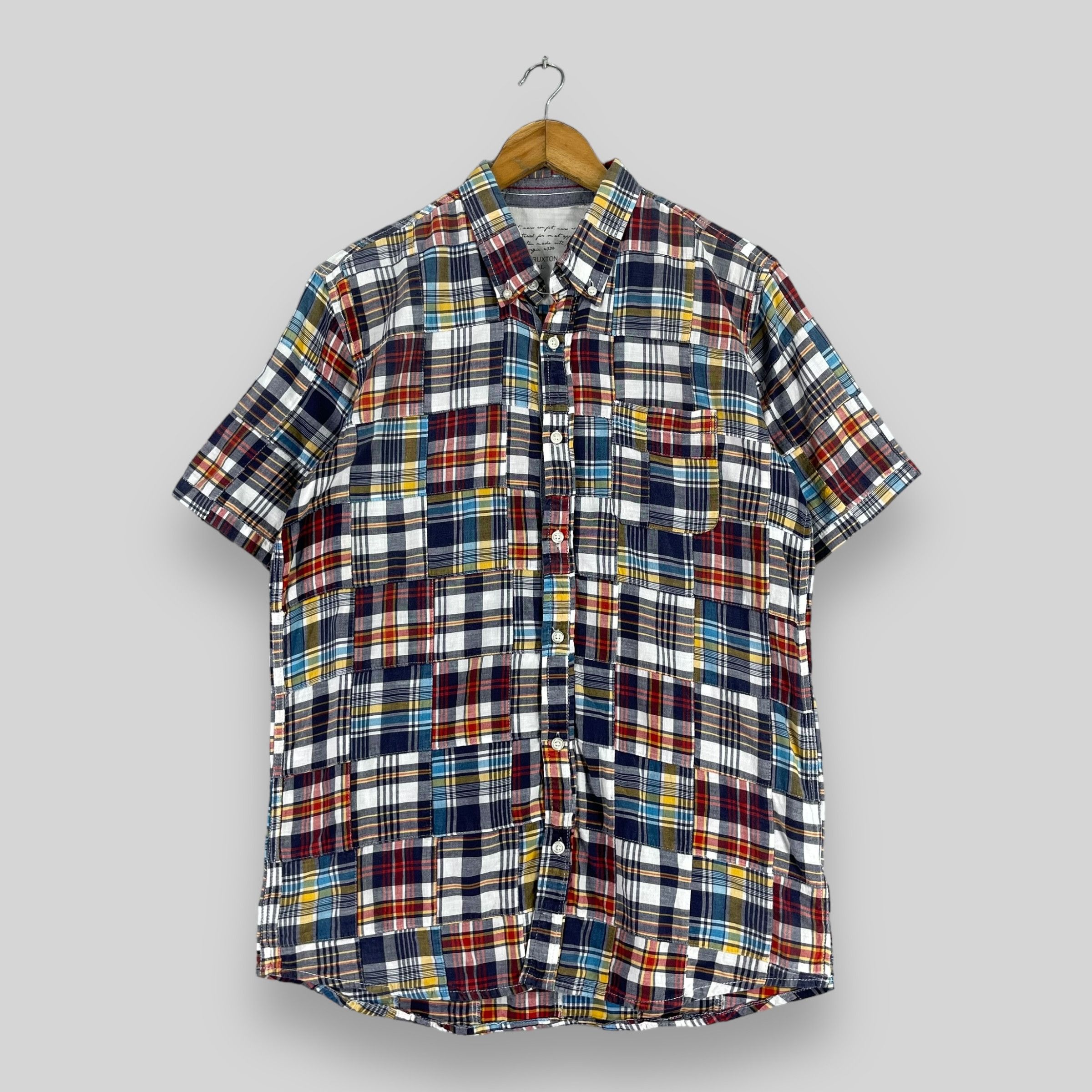 Flannel × Japanese Brand Vintage Patchwork Multi Checkered Tartan Rebuild Flannel Size US M / EU 48-50 / 2 - 1 Thumbnail