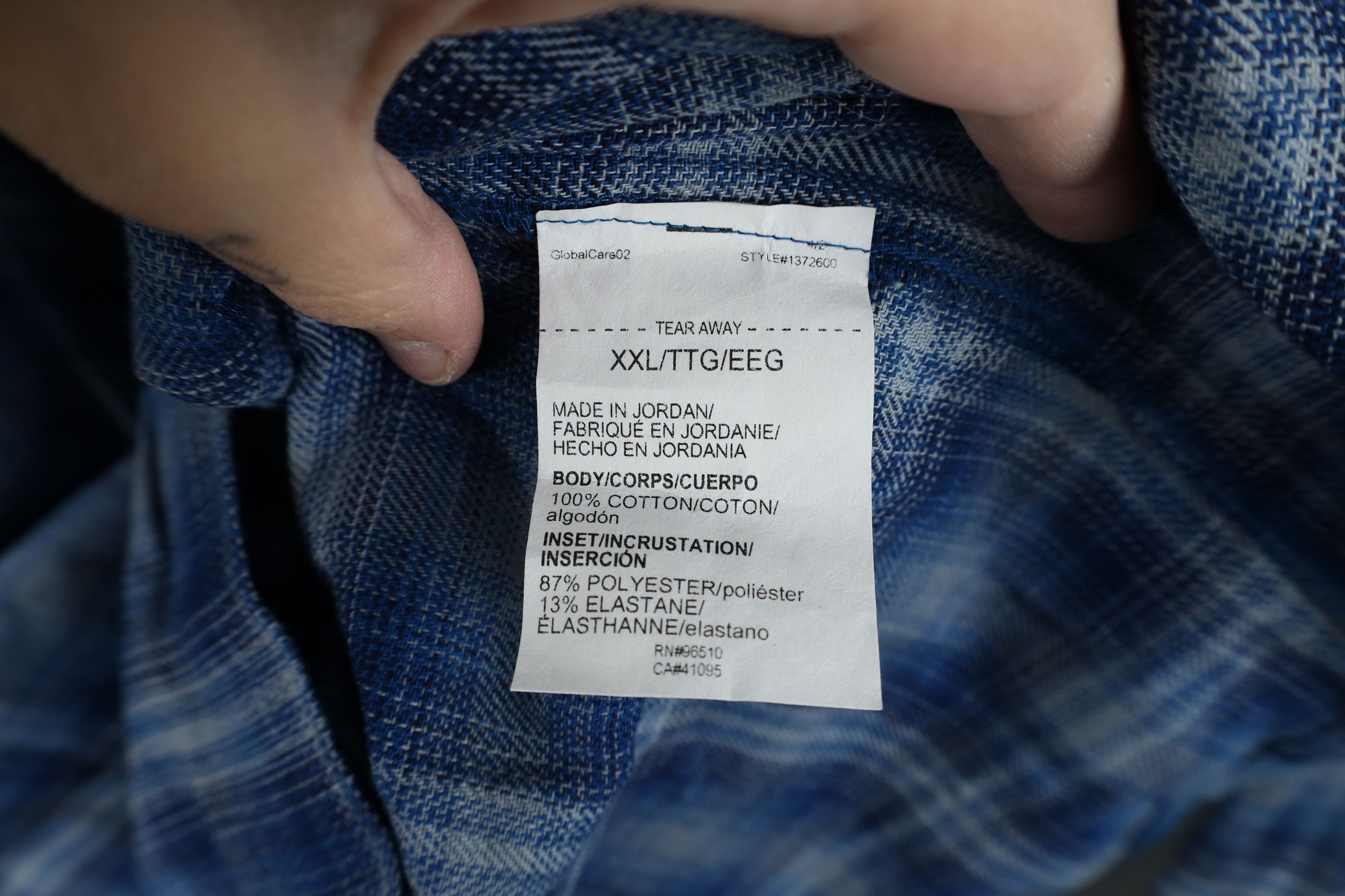Under Armour Under Armour Flannel Collared Button Shirt Blue Plaid Size US XXL / EU 58 / 5 - 11 Thumbnail