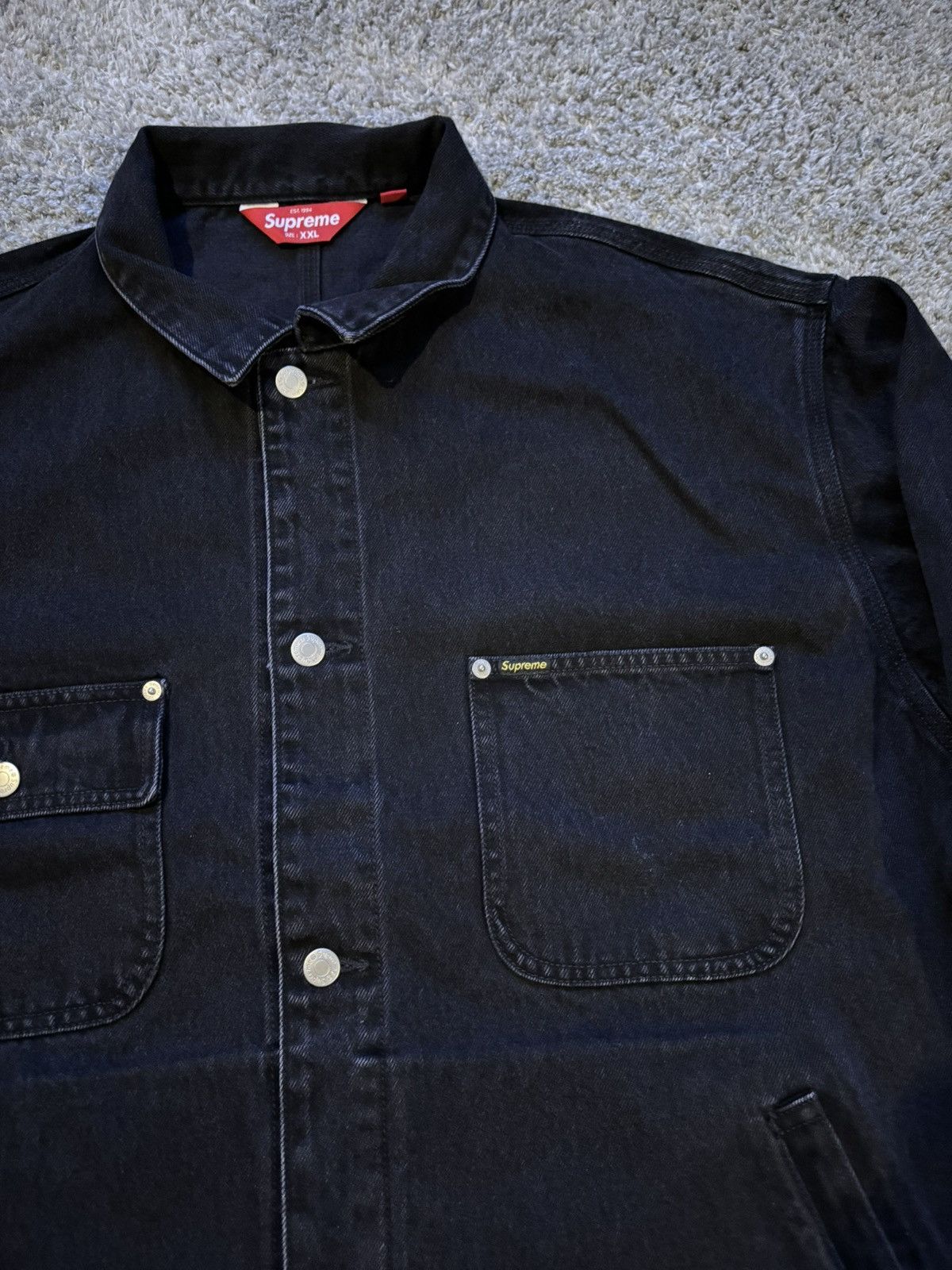 Supreme Supreme Denim Trucker Jacket Size US XXL / EU 58 / 5 - 4 Thumbnail