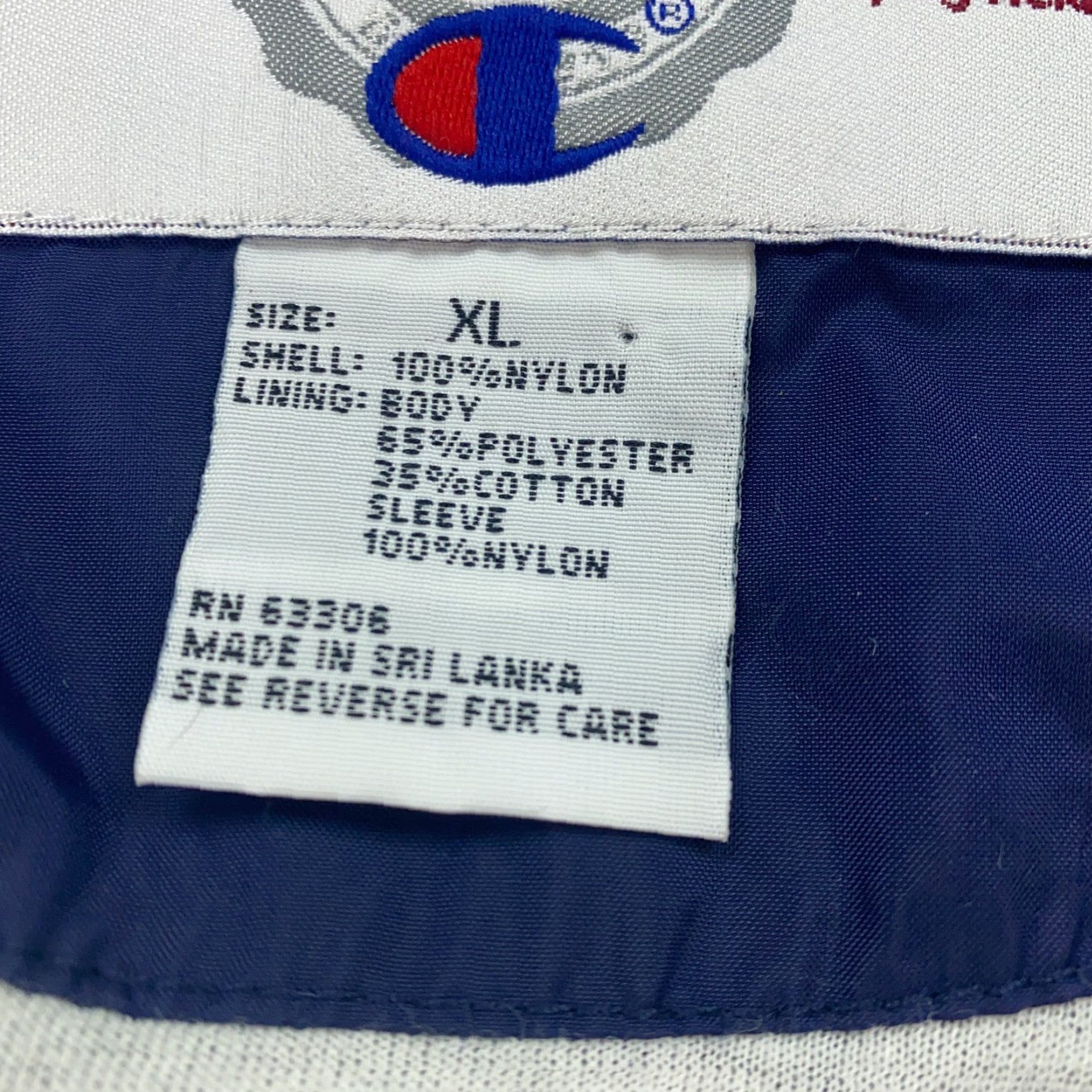 Champion VINTAGE Champion Windbreaker Jacket XL Blue Nylon Full Zip Casual Mens Size US XL / EU 56 / 4 - 7 Thumbnail