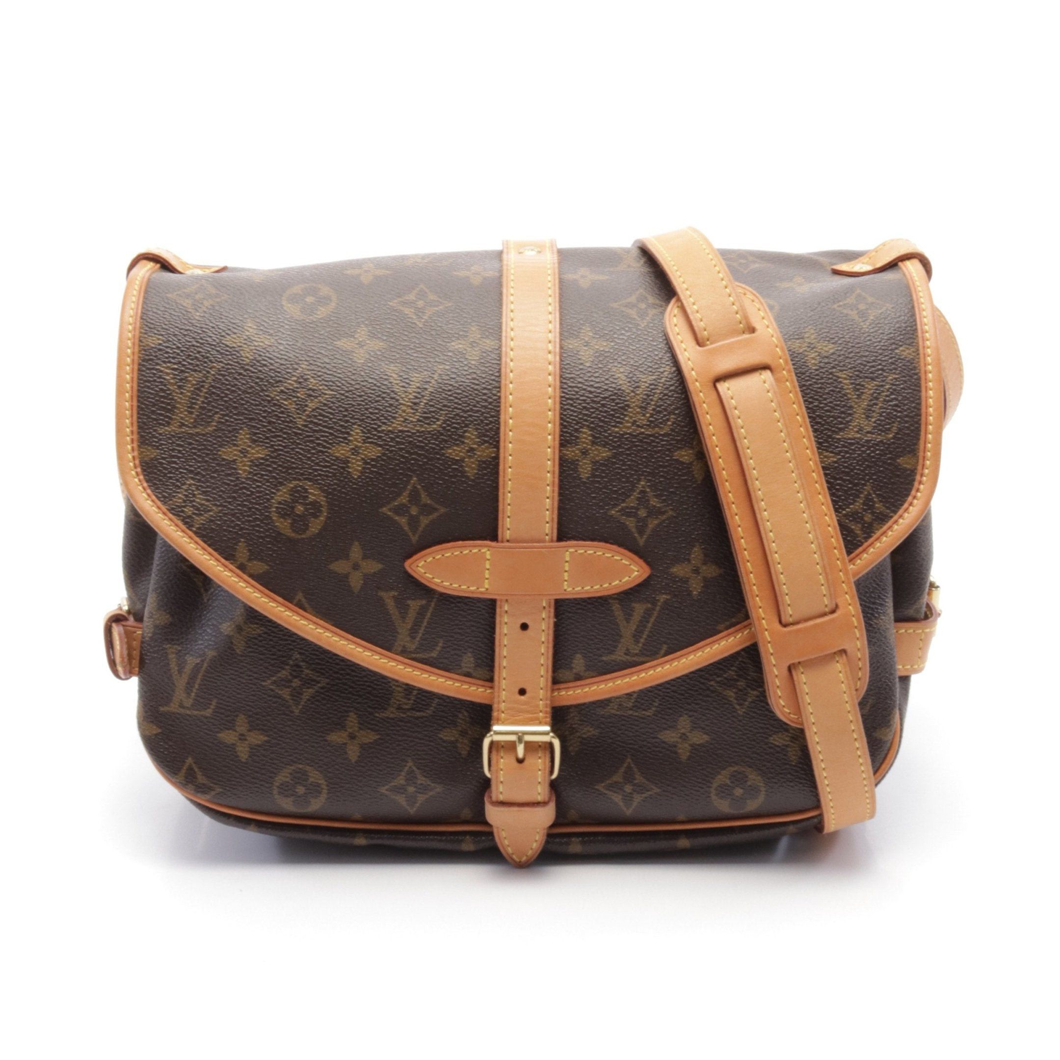 Louis Vuitton Louis Vuitton Saumur 30 Monogram Shoulder Bag Leather Brown Size ONE SIZE - 1 Thumbnail