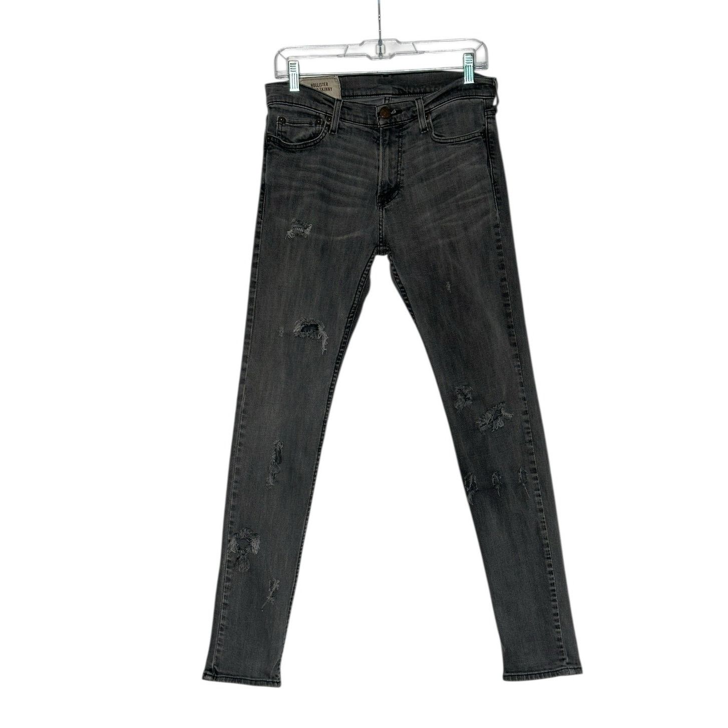 Hollister Hollister gray distressed super skinny jeans size 30 Size 30" / US 8 / IT 44 - 2 Thumbnail