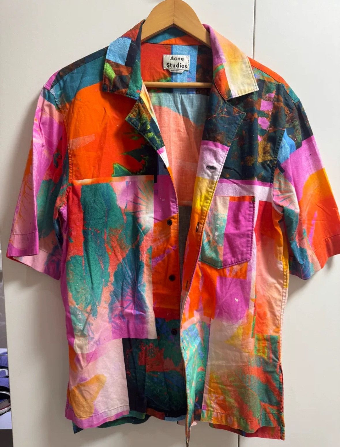 Acne Studios Acne Studios Plant Pattern Shirt Size US M / EU 48-50 / 2 - 1 Thumbnail