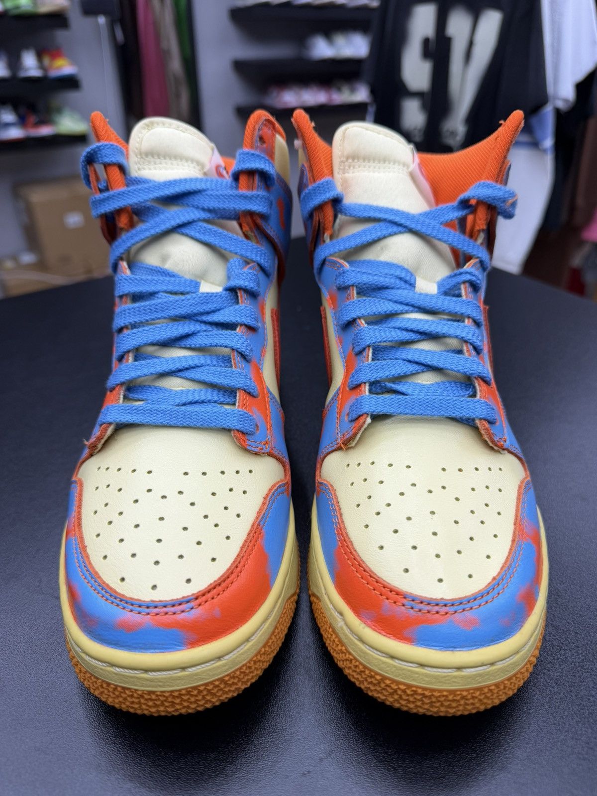 Nike Size 9 - Nike Dunk High 1985 SP Acid Wash Orange Size US 9 / EU 42 - 2 Thumbnail