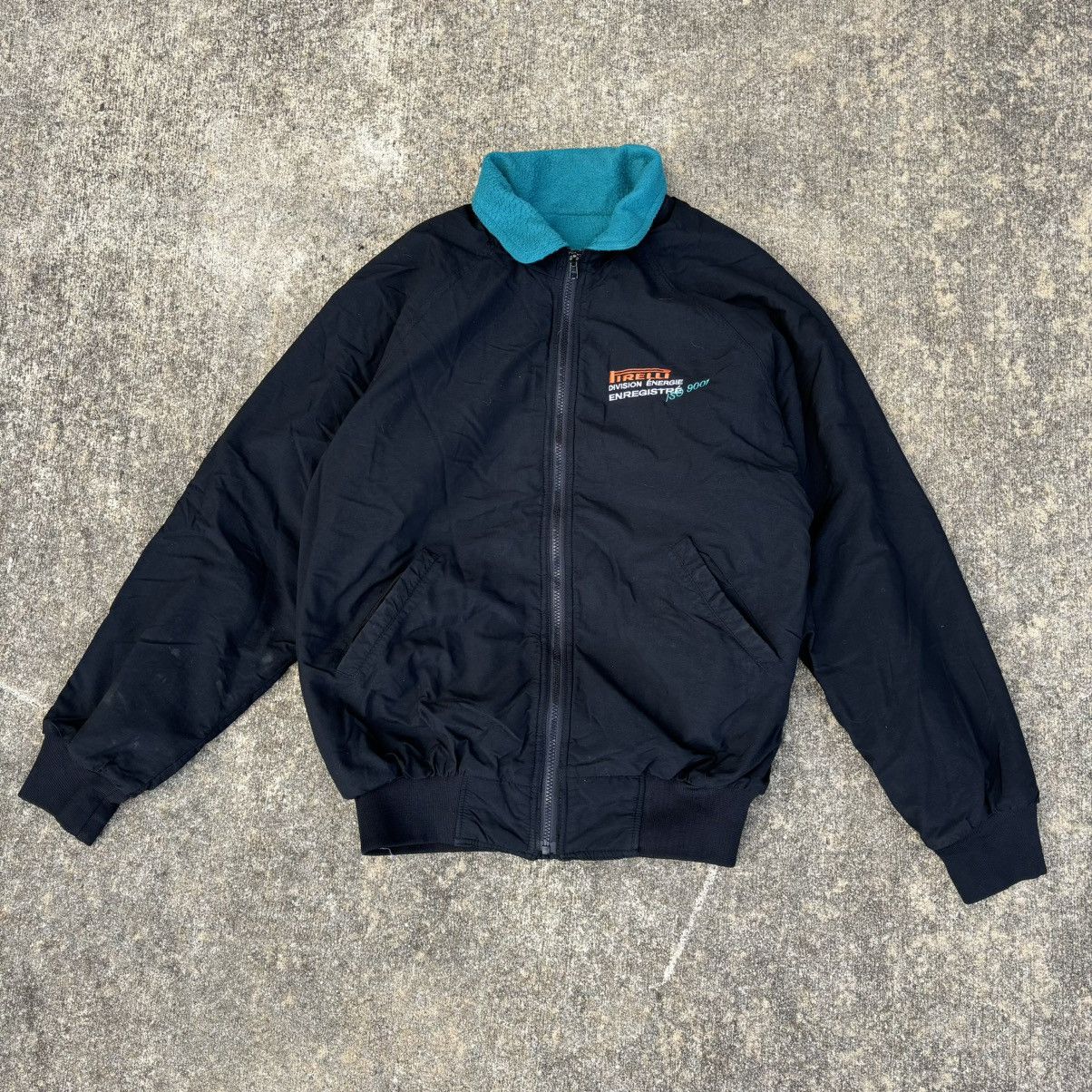 Vintage Vintage 90s Pirelli racing engineer fleece lined jacket Size US L / EU 52-54 / 3 - 1 Thumbnail