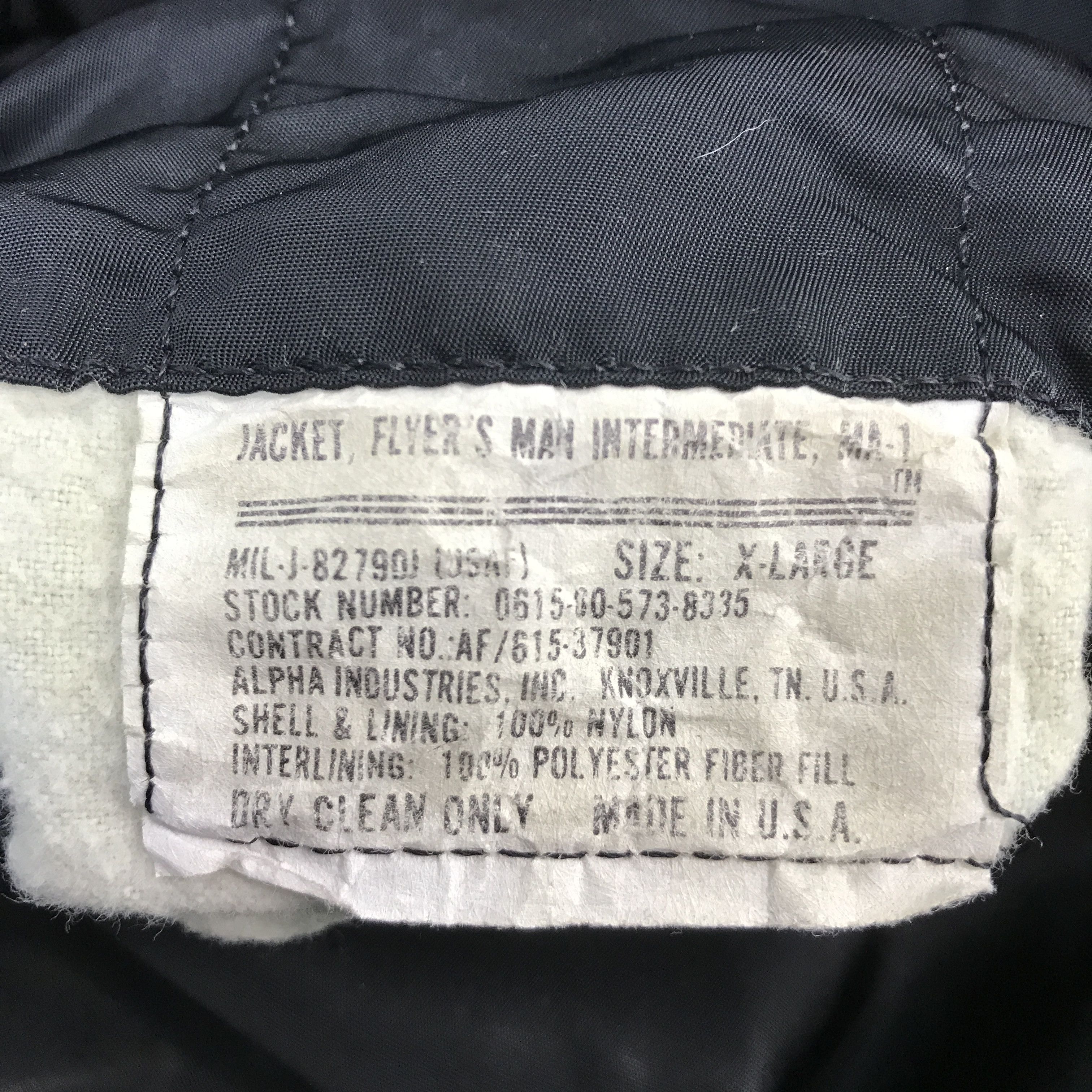 Alpha Industries × Vintage Alpha Industries Bomber jacket flyers man ma1 black jacket Size US XXL / EU 58 / 5 - 10 Thumbnail