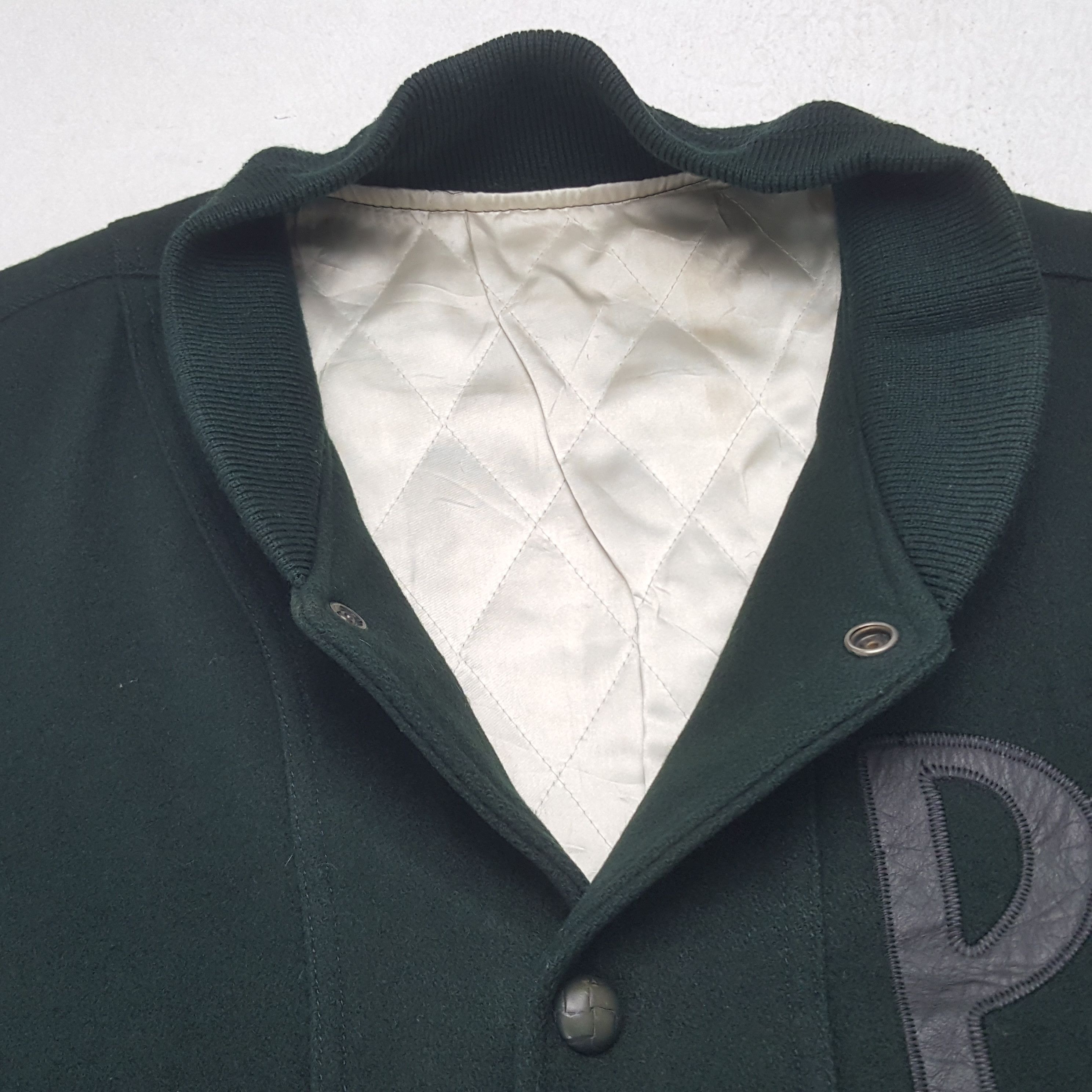 Japanese Brand × Vintage Vintage Pazzoco,LTD Sleeve Leather Varsity Jacket Size US L / EU 52-54 / 3 - 6 Thumbnail