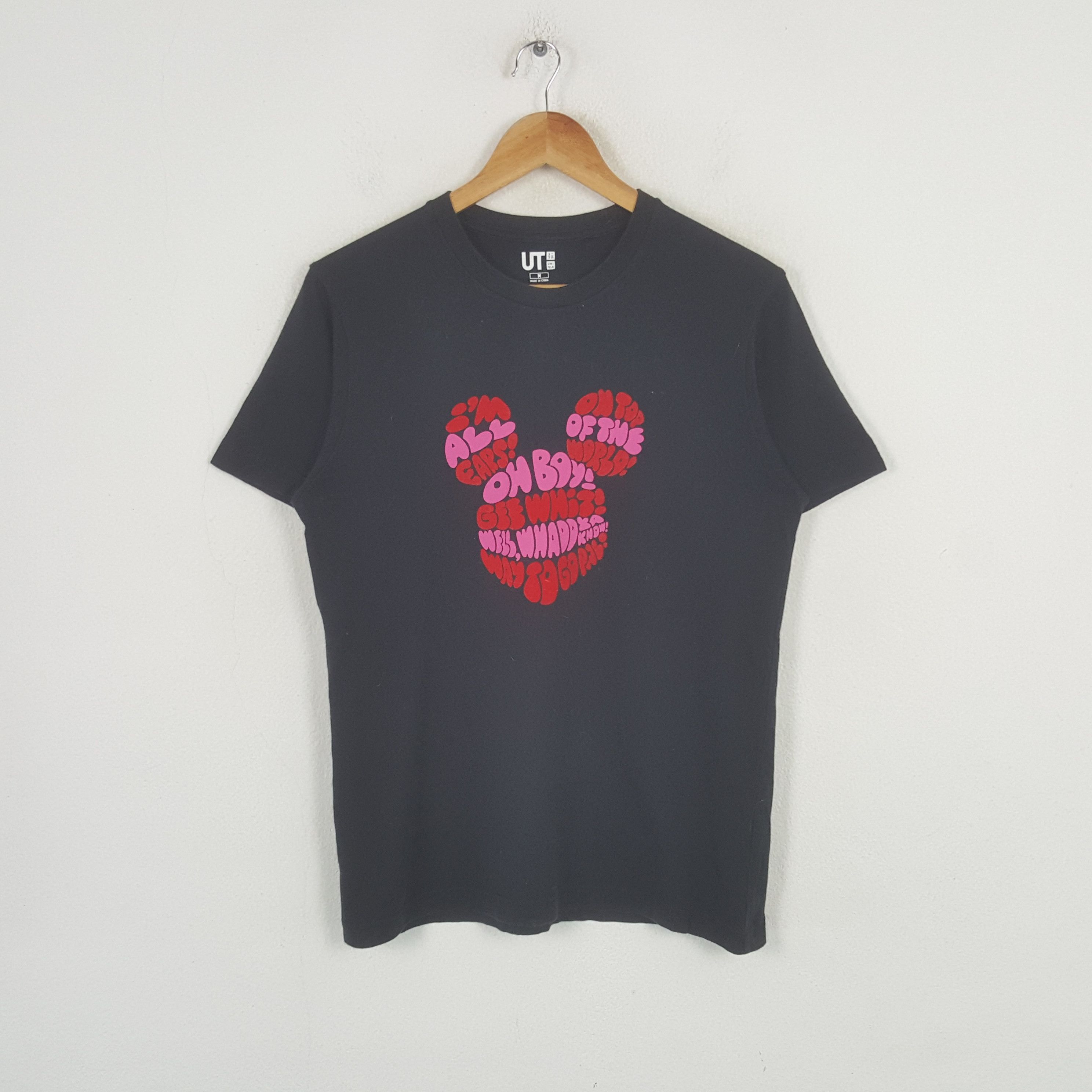 Mickey Mouse Vintage Uniqlo Mickey Kevin Tyons Cartoon Tshirt RR18 Size US M / EU 48-50 / 2 - 1 Thumbnail