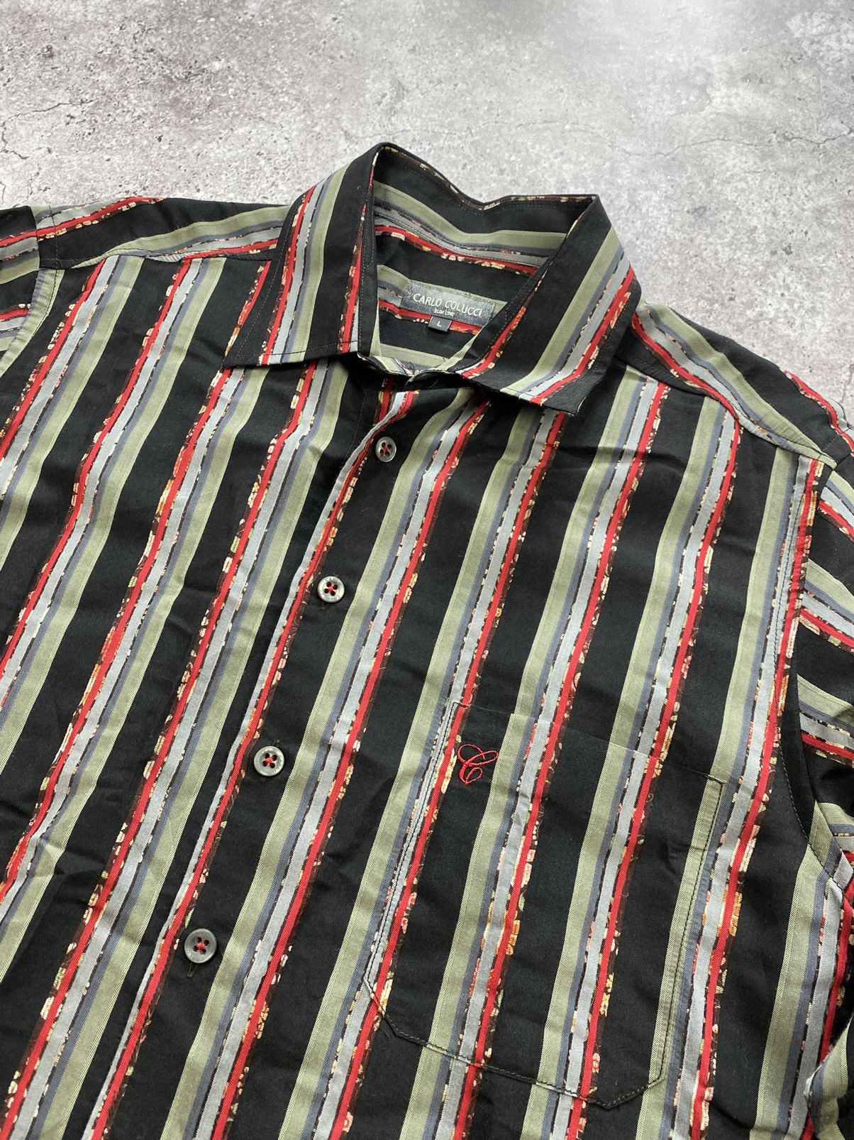 Carlo Colucci × Vintage Havaii Vintage Carlo Colucci Overprinted Shirt Japan Y2K Size US L / EU 52-54 / 3 - 2 Thumbnail
