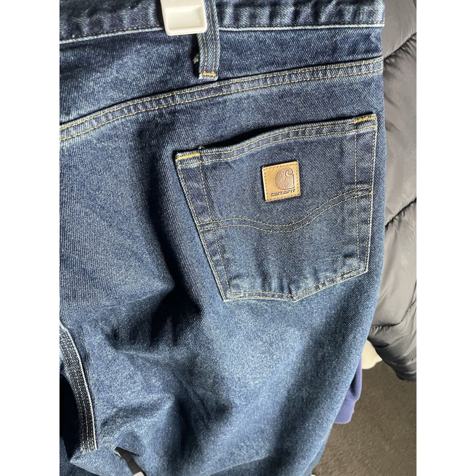 Carhartt Size 44x30- Carhartt Jeans Men's Blue Denim Traditional Fit Size US 44 / EU 60 - 4 Thumbnail