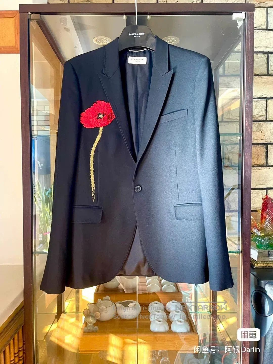 Saint Laurent Paris Saint Laurent One-of-a-Kind Black Blazer. Size US S / EU 44-46 / 1 - 1 Thumbnail