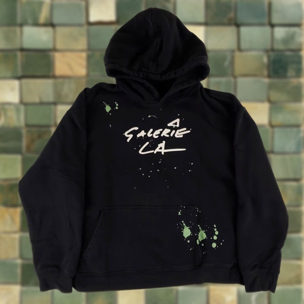 Vintage Galerie LA Hoodie Sweatshirt Black Long Sleeve Mens L Size US L / EU 52-54 / 3 - 1 Thumbnail