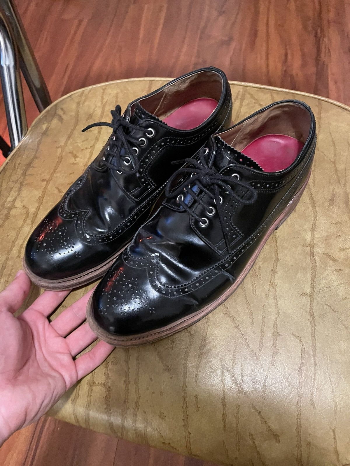 Grenson Patent brogues 9us ! Size US 9 / EU 42 - 2 Thumbnail
