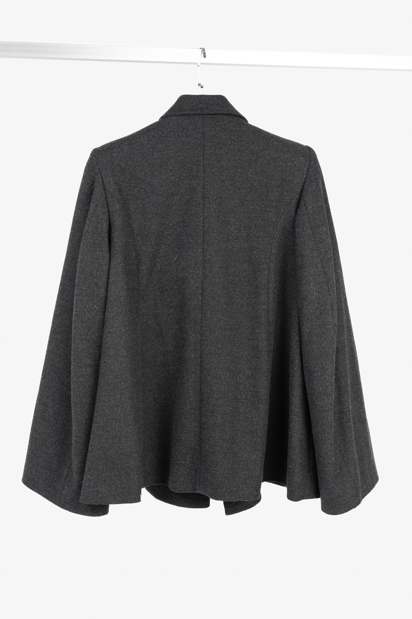Toteme Toteme Bonce Dark Grey Melange Wool-Blend Open Blazer Size S / US 4 / IT 40 - 2 Thumbnail