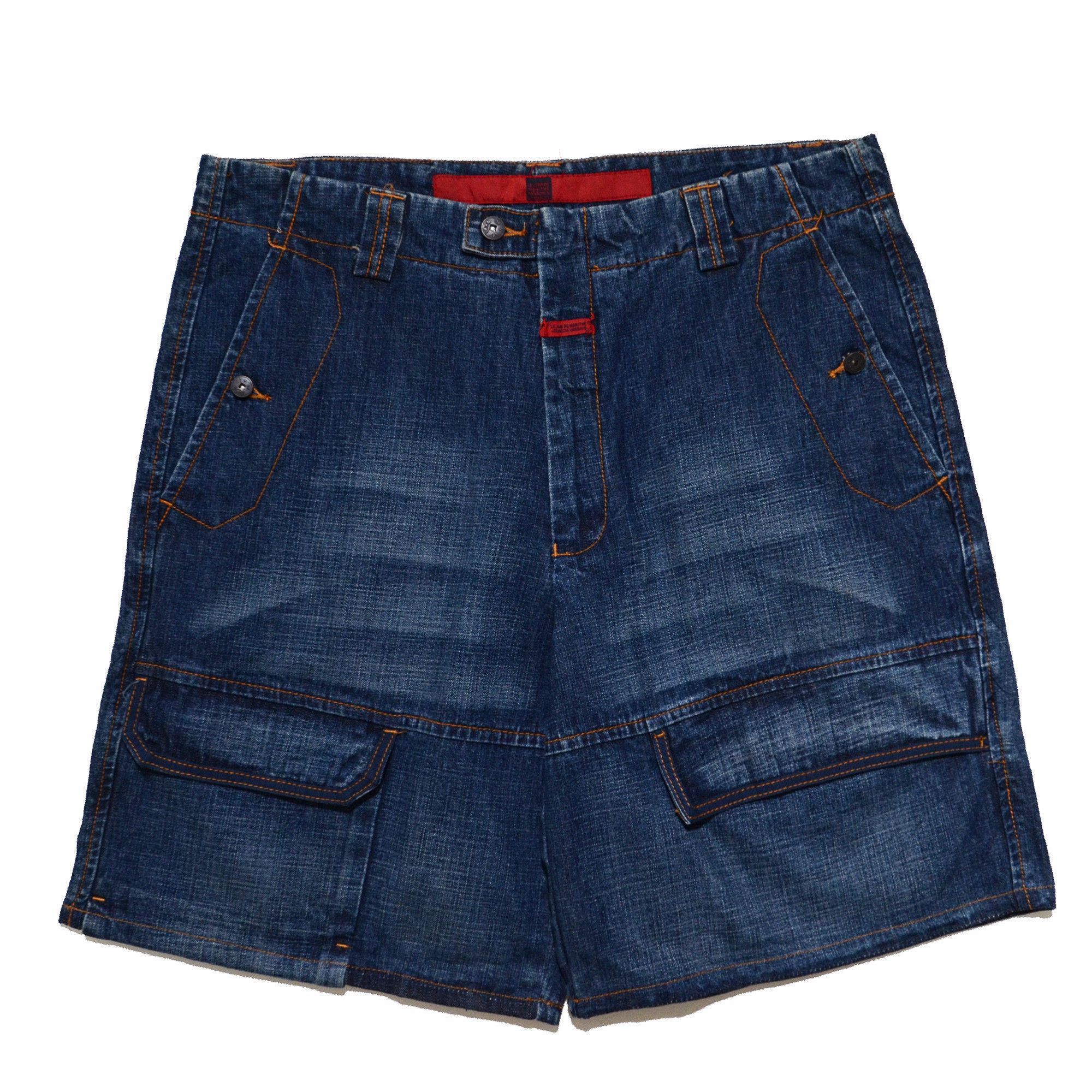 Marithe + Francois Girbaud M+FG Shorts Cargo Denim Y2K Hiphop 2006 Craft Size US 36 / EU 52 - 1 Thumbnail