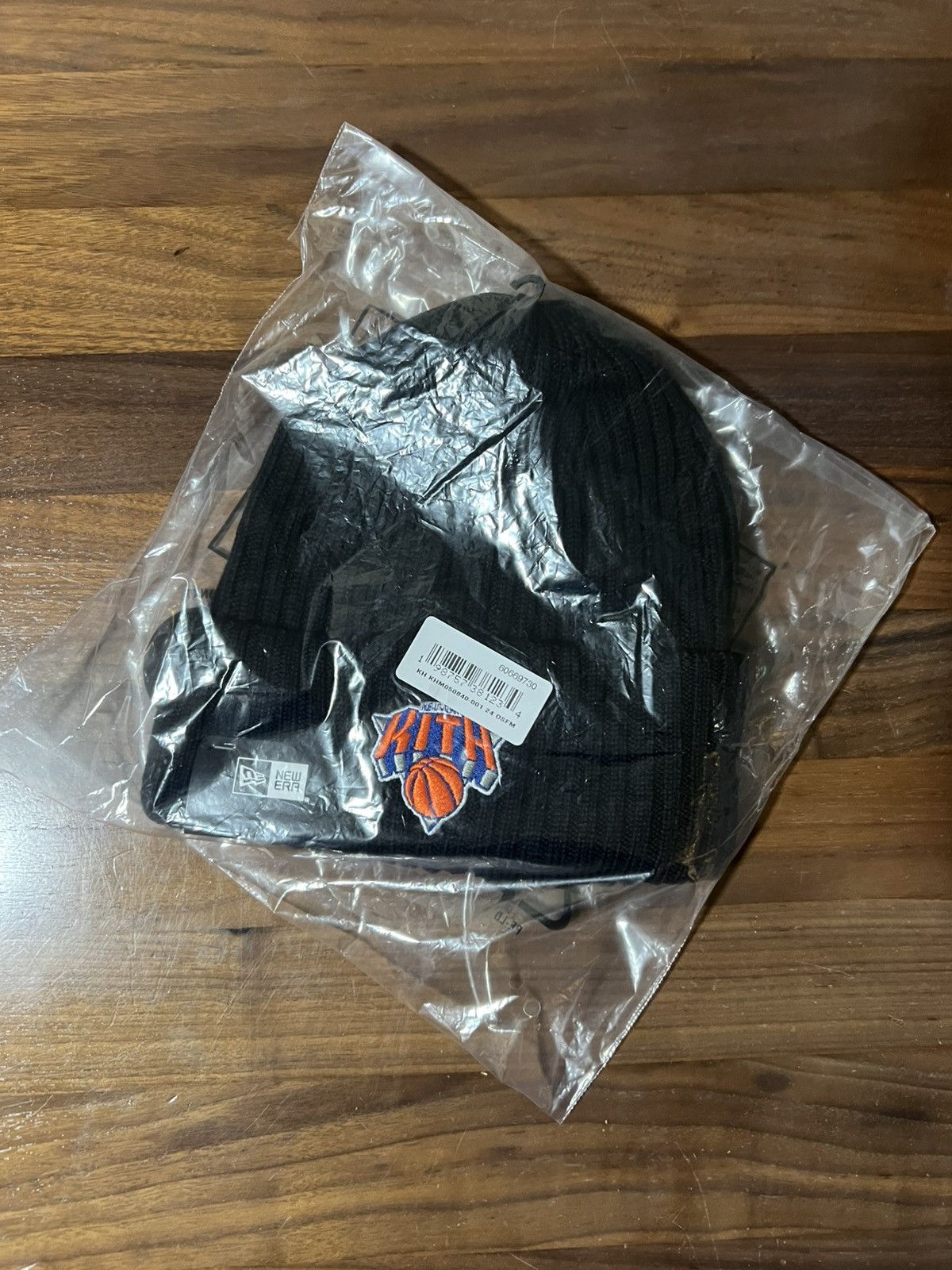 Kith Kith for the New York Knicks Logo Beanie Black Knit Hat Cap Size ONE SIZE - 6 Thumbnail
