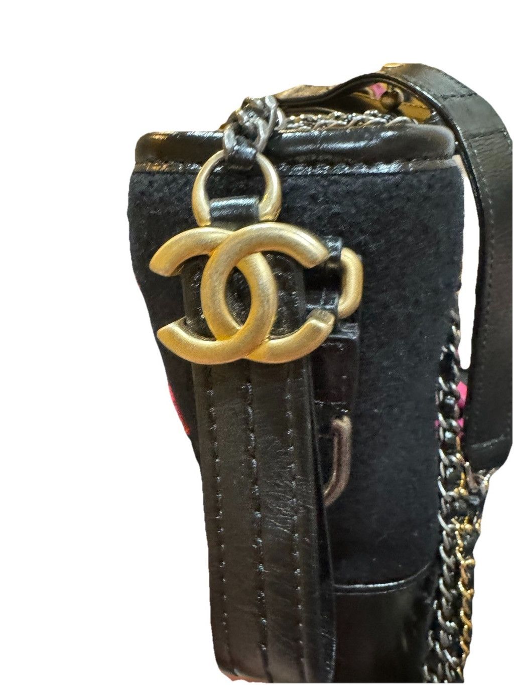 Chanel Chanel Calfskin Wool Embroidered Paris Hamburg Gabrielle Size ONE SIZE - 4 Thumbnail