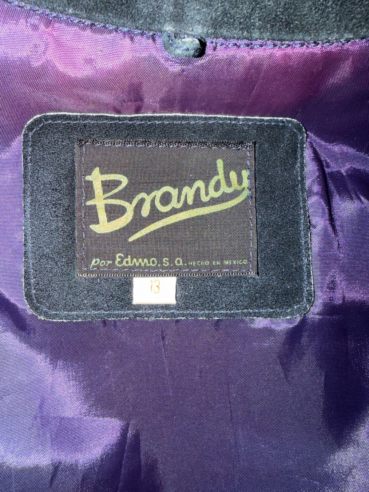 Other Vintage Embroidered Suede Leather Jacket Size L / US 10 / IT 46 - 3 Thumbnail