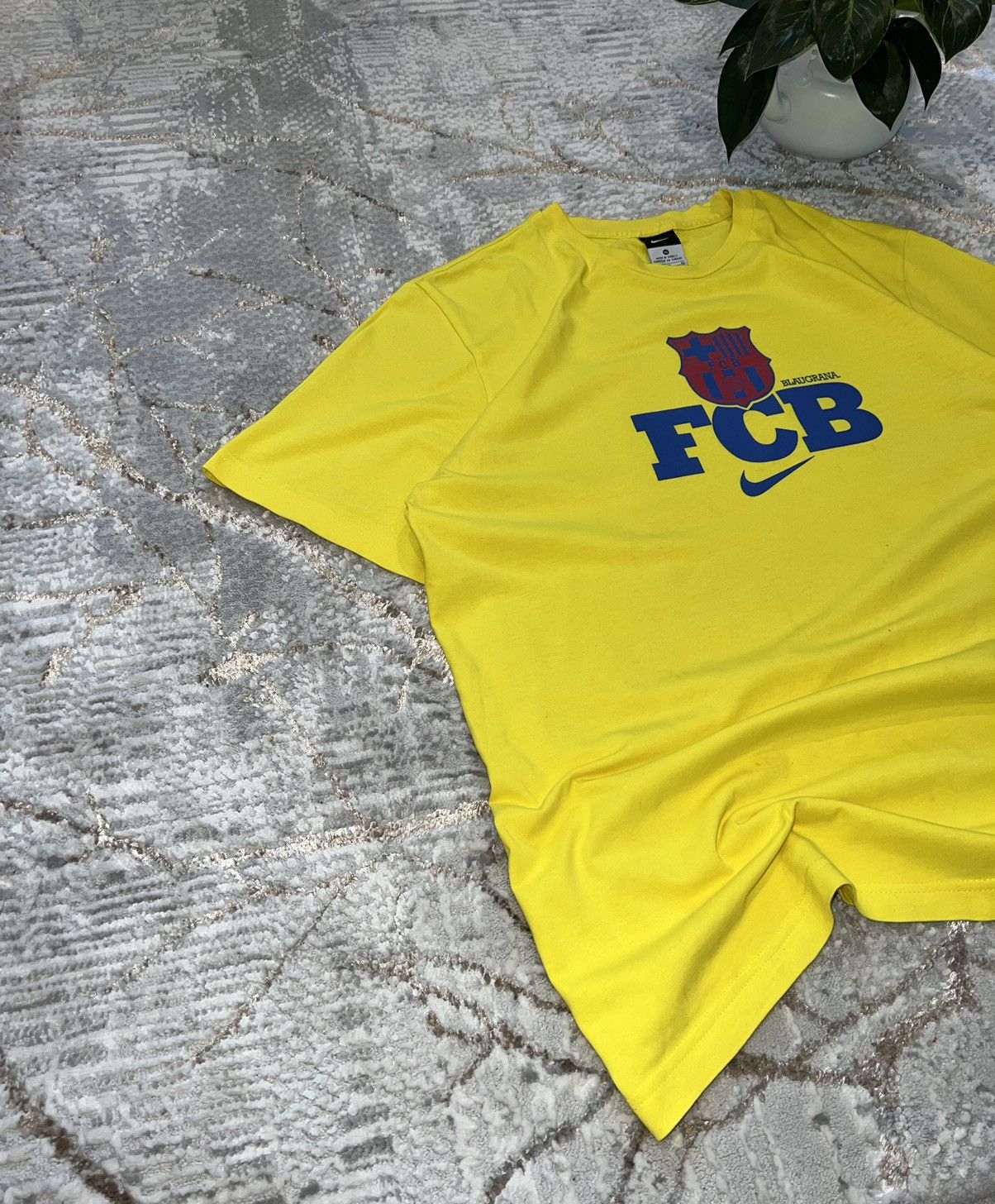 Nike × Vintage BLOKECORE ⚽️ NIKE FC BARCELONA 00S VINTAGE T-SHIRT JERSEY KIT Size US XL / EU 56 / 4 - 4 Thumbnail