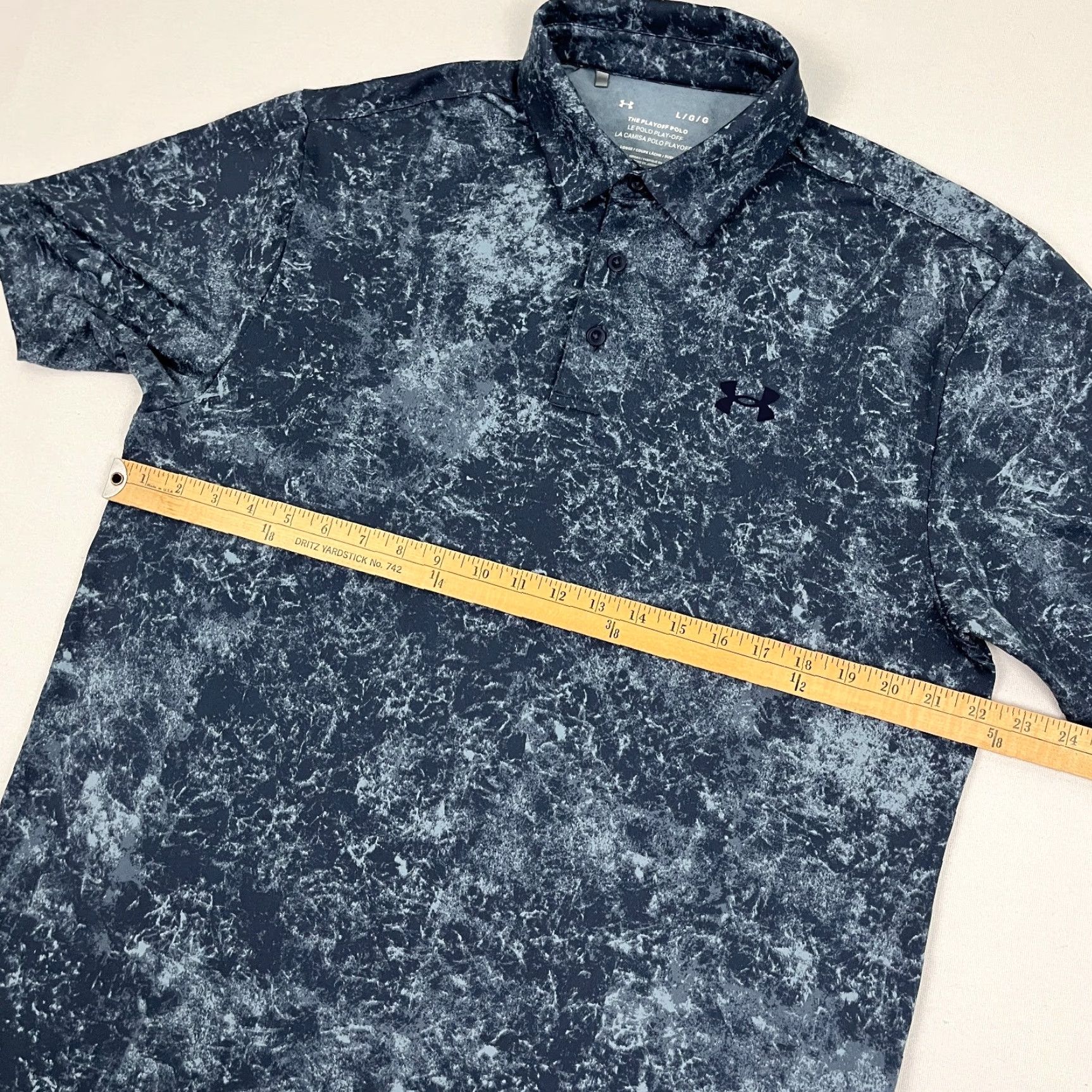 Under Armour Under Armour Playoff Polo Shirt Mens L Blue Crane Drift Golf Active Under armour Golf Polo Size US L / EU 52-54 / 3 - 6 Thumbnail