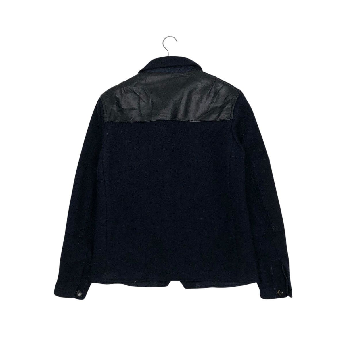Paul Smith 🔥VINTAGE WOOL JACKET PAUL SMITH JEANS LEATHER PARTS HAND Size US M / EU 48-50 / 2 - 10 Thumbnail