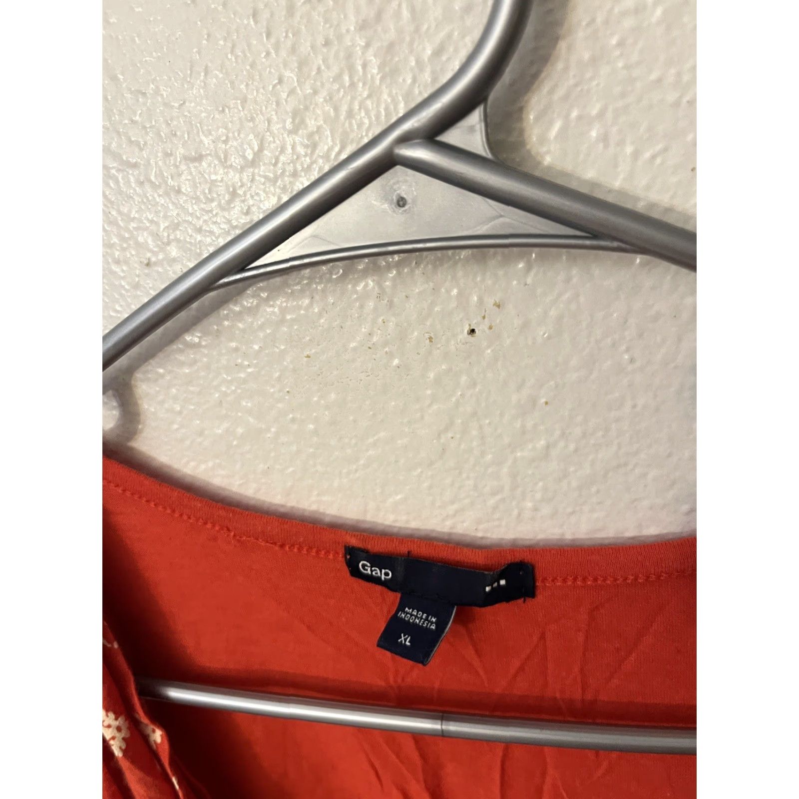Gap Gap Tank Women Top XL Orange Sleeveless Crew Neck Tie-Front Geometric Bohemian Colorful Casual Cotton Blend Linen Blend Modal Size XL / US 12-14 / IT 48-50 - 2 Thumbnail