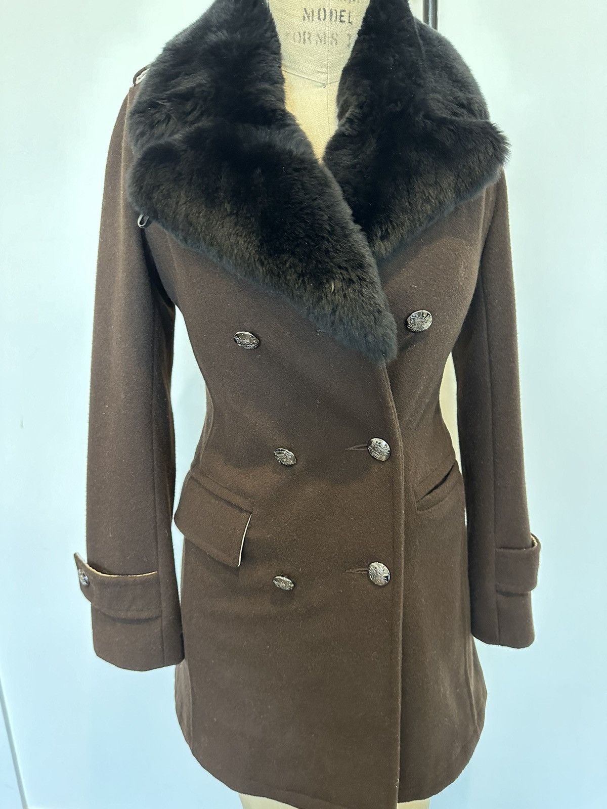 Moose Knuckles Wool Peacoat